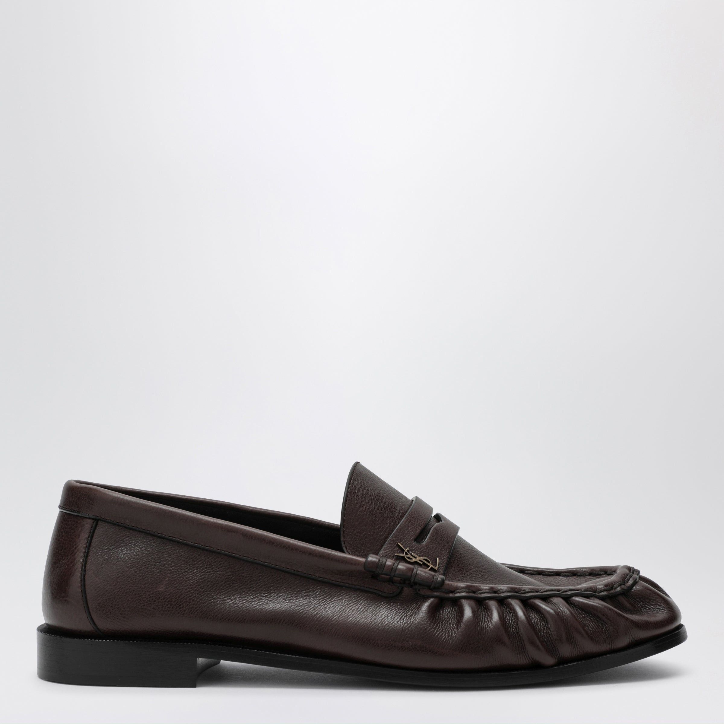 Saint Laurent Paris Saint Laurent Brown Le Loafer Leather Loafers Size US 9 / EU 42 - 1 Thumbnail