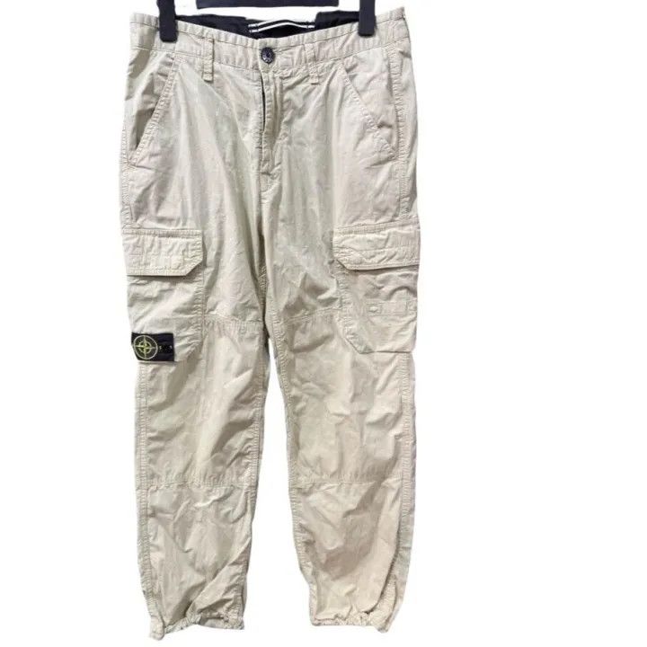 Stone Island Stone Island Beige Cargo Pants with Logo Size US 28 / EU 44 - 1 Thumbnail