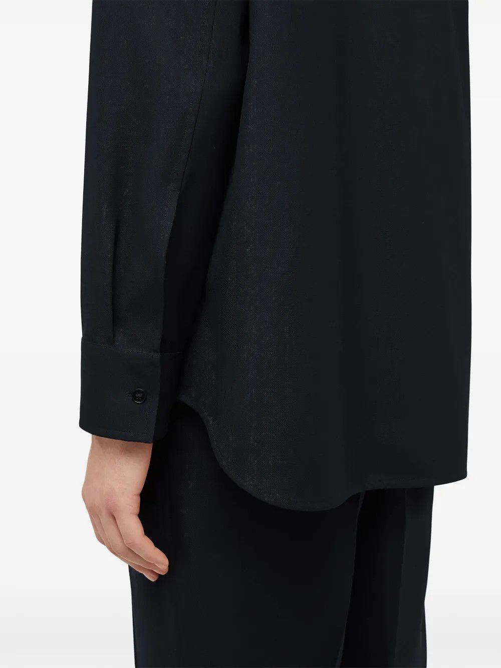 Jil Sander o1mt1gz0625 Button Shirt in Black Size US M / EU 48-50 / 2 - 5 Thumbnail
