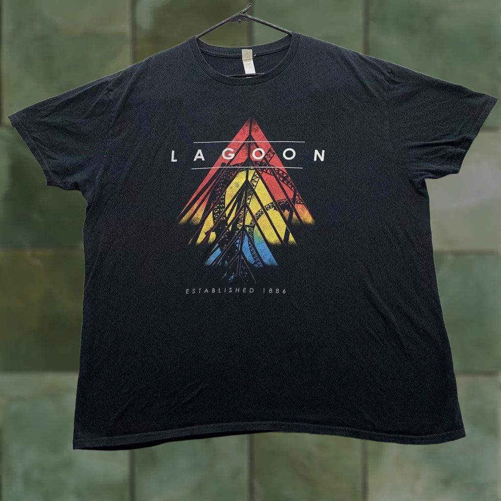Anvil Anvil T-Shirt Mens 2XL XXL Black Amusement Park Farmington Ohio Lagoon Graphic Size US XXL / EU 58 / 5 - 1 Thumbnail