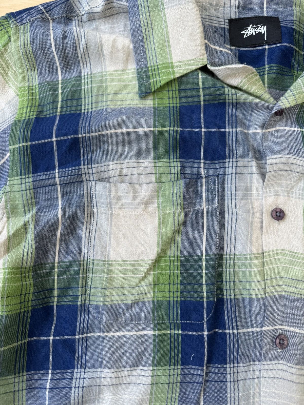 Stussy Stussy Distressed button down Size US L / EU 52-54 / 3 - 2 Thumbnail