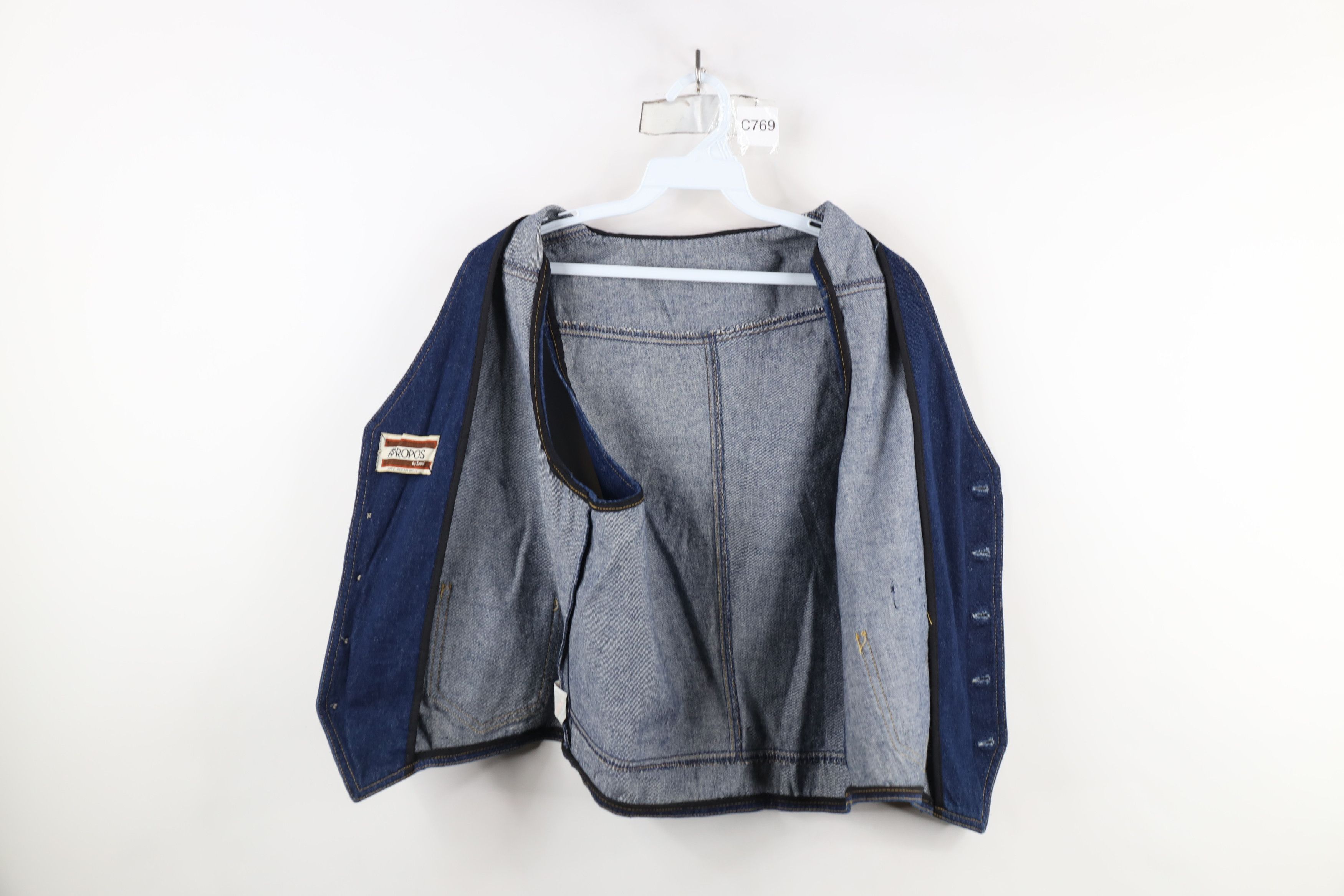 Lee × Vintage Vintage 60s 70s Lee Cowboy Denim Jean Vest Jacket Blue USA Size US L / EU 52-54 / 3 - 8 Thumbnail