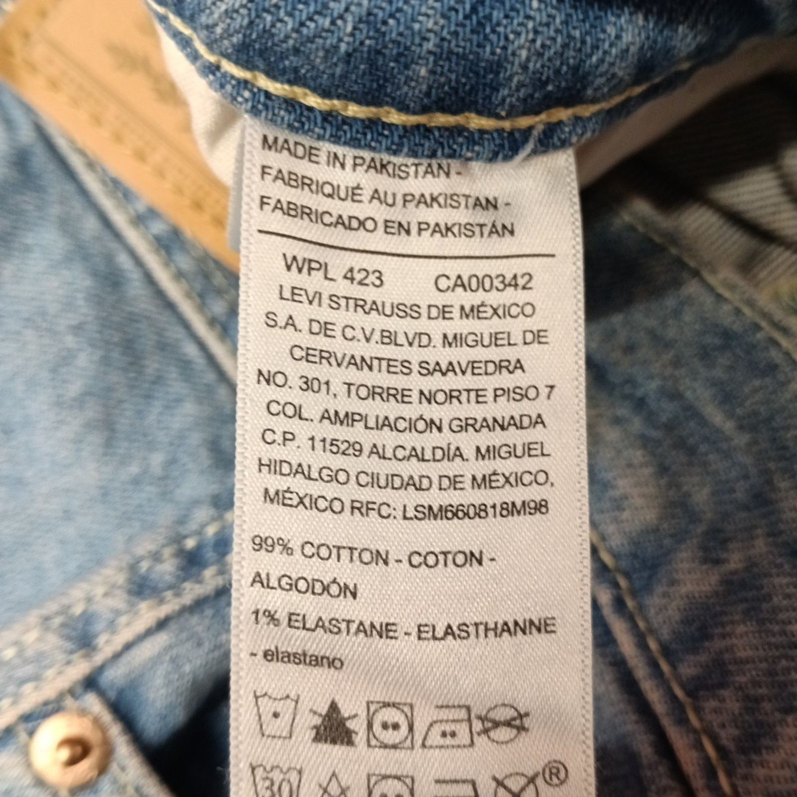 Levi's Levi Strauss Blue Denim Pleated Skirt Women's Size 0 W25 Size 25" / US 0 / IT 36 - 6 Thumbnail
