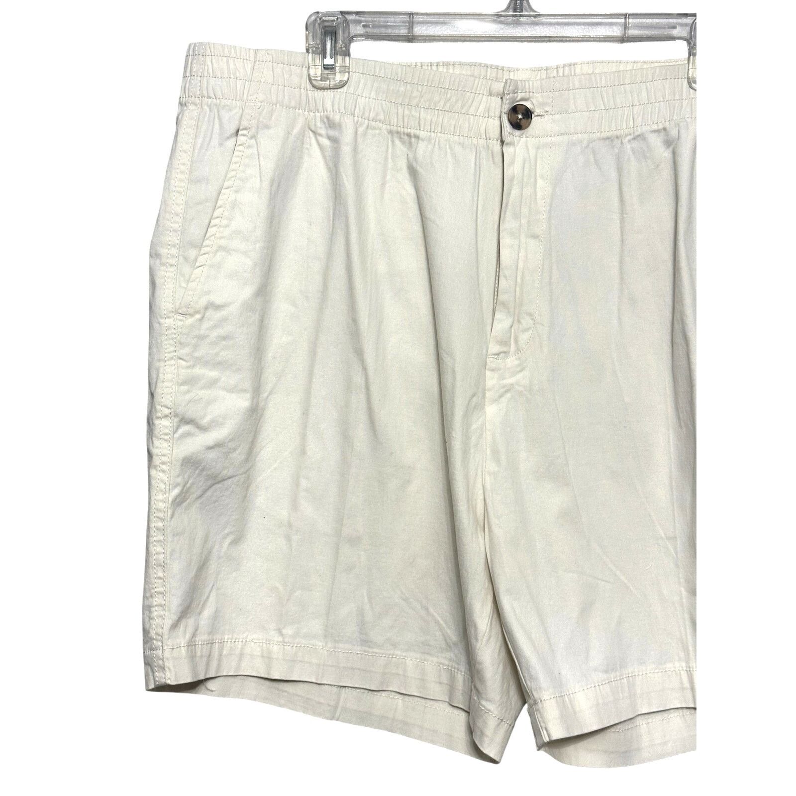Other Abound Shorts Flat Front Design Elastic Waist Cream XL NWT Size US 40 / EU 56 - 3 Thumbnail
