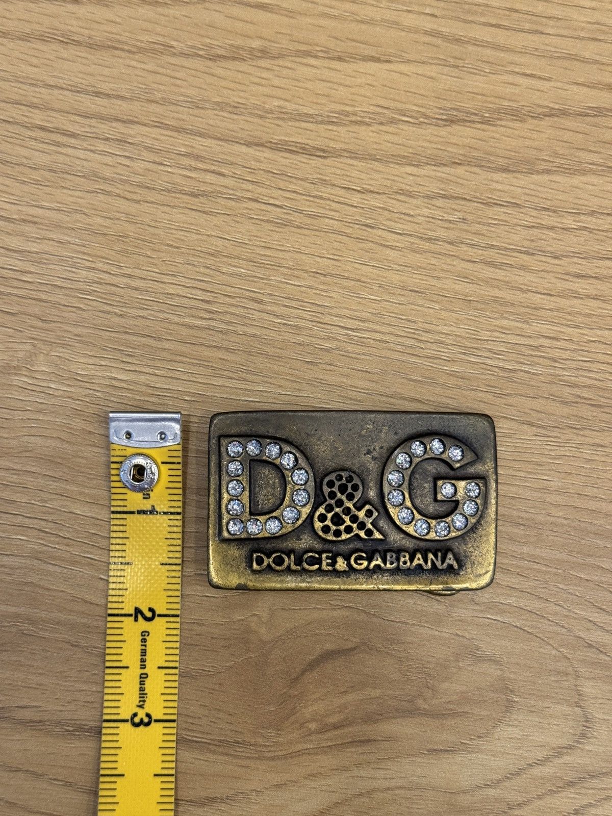 Designer × Dolce & Gabbana × Vintage DOLCE GABBANA Vintage Belt Buckle Big Logo Gold Metal Size ONE SIZE - 13 Thumbnail