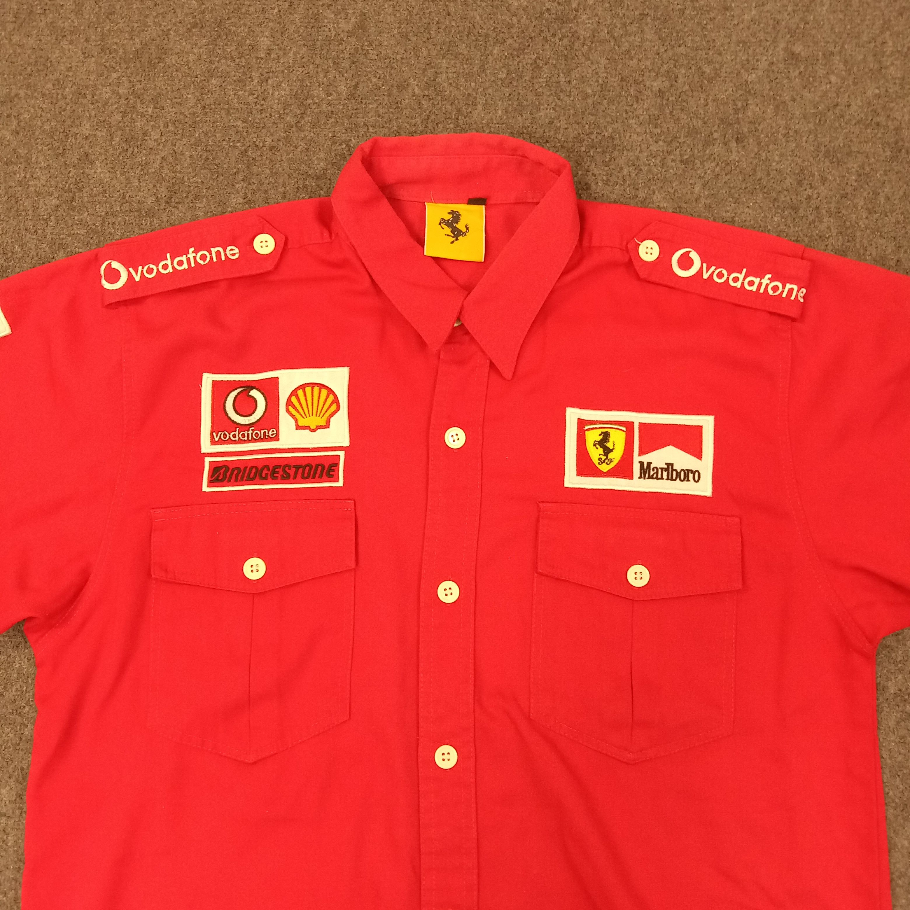 Ferrari Marlboro X Ferrari Racing Motorsports Work Shirt C249N61 Size US L / EU 52-54 / 3 - 2 Thumbnail