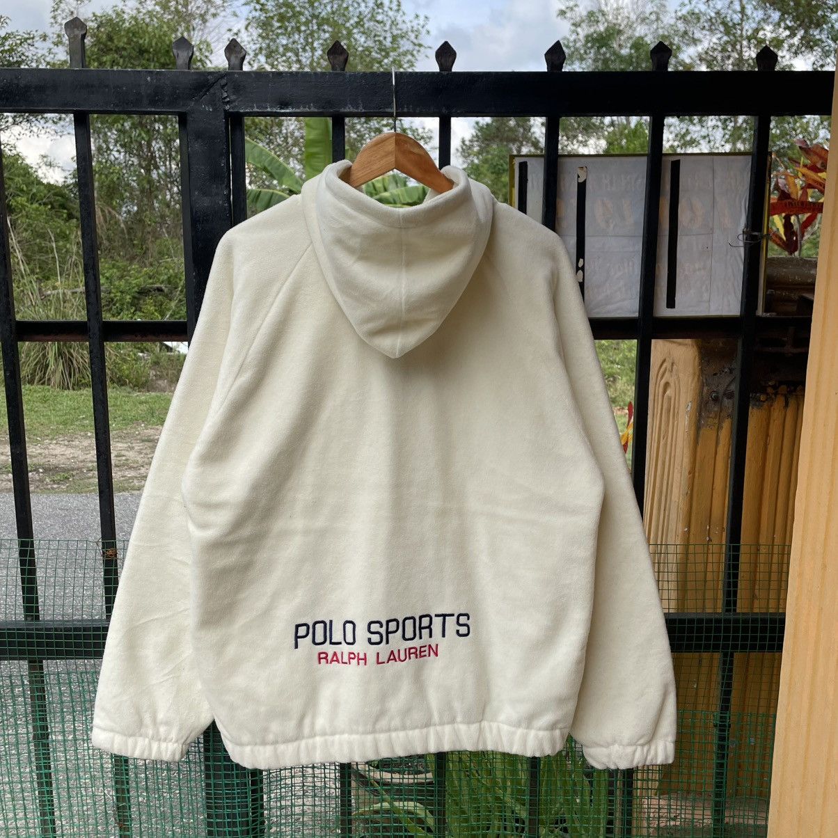 Polo Ralph Lauren 🔥Polo Sport Ralph Lauren Snap Buttons Hooded Fleece Jacket Size US M / EU 48-50 / 2 - 2 Thumbnail