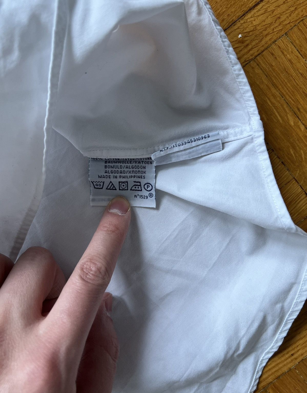 Polo Ralph Lauren × Vintage Biała Koszula Polo Ralph Lauren Custom Fit Size US XL / EU 56 / 4 - 3 Thumbnail