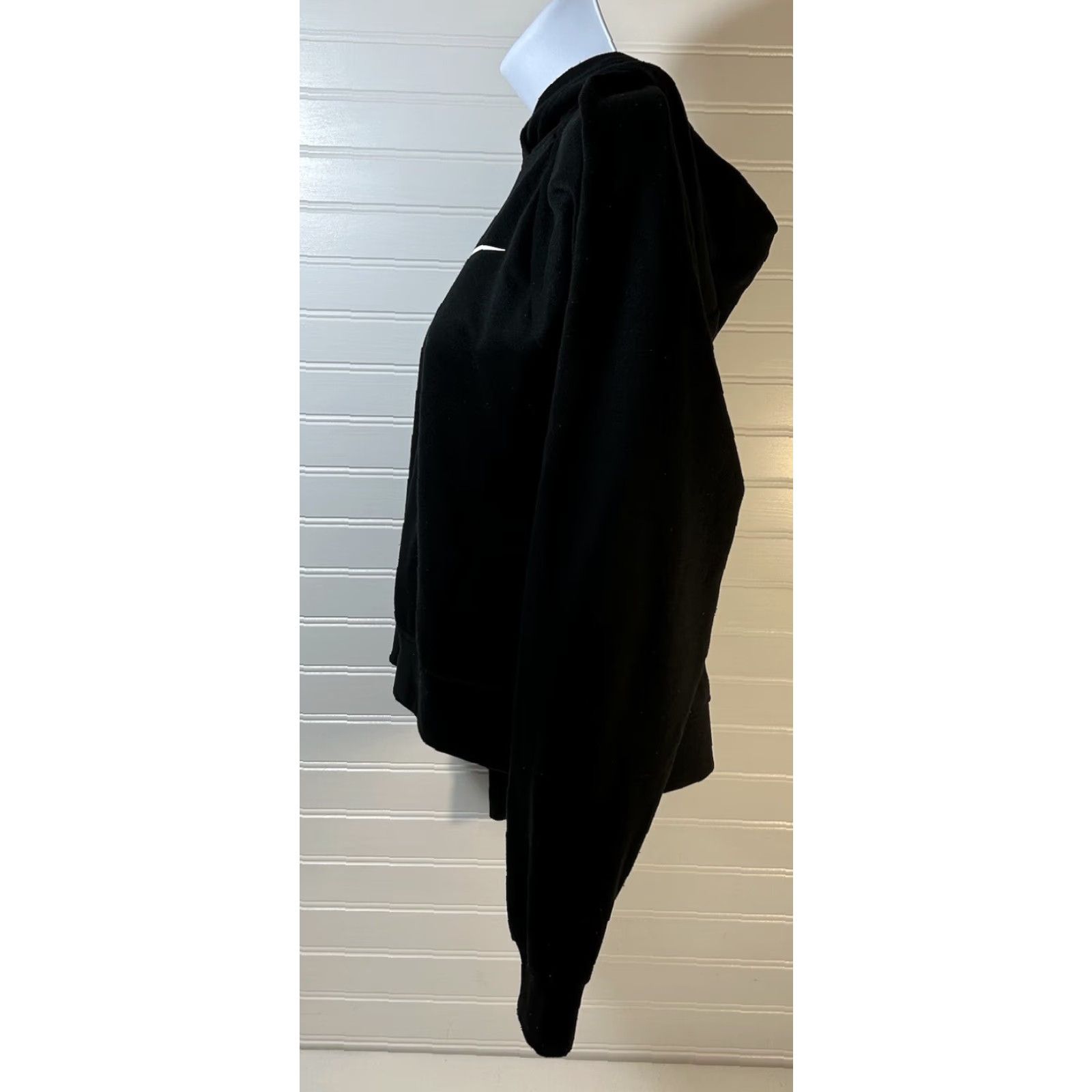 Nike Nike Fleece Hoodie Cropped Women M Black Center Swoosh DJ1123-011 Size M / US 6-8 / IT 42-44 - 3 Thumbnail