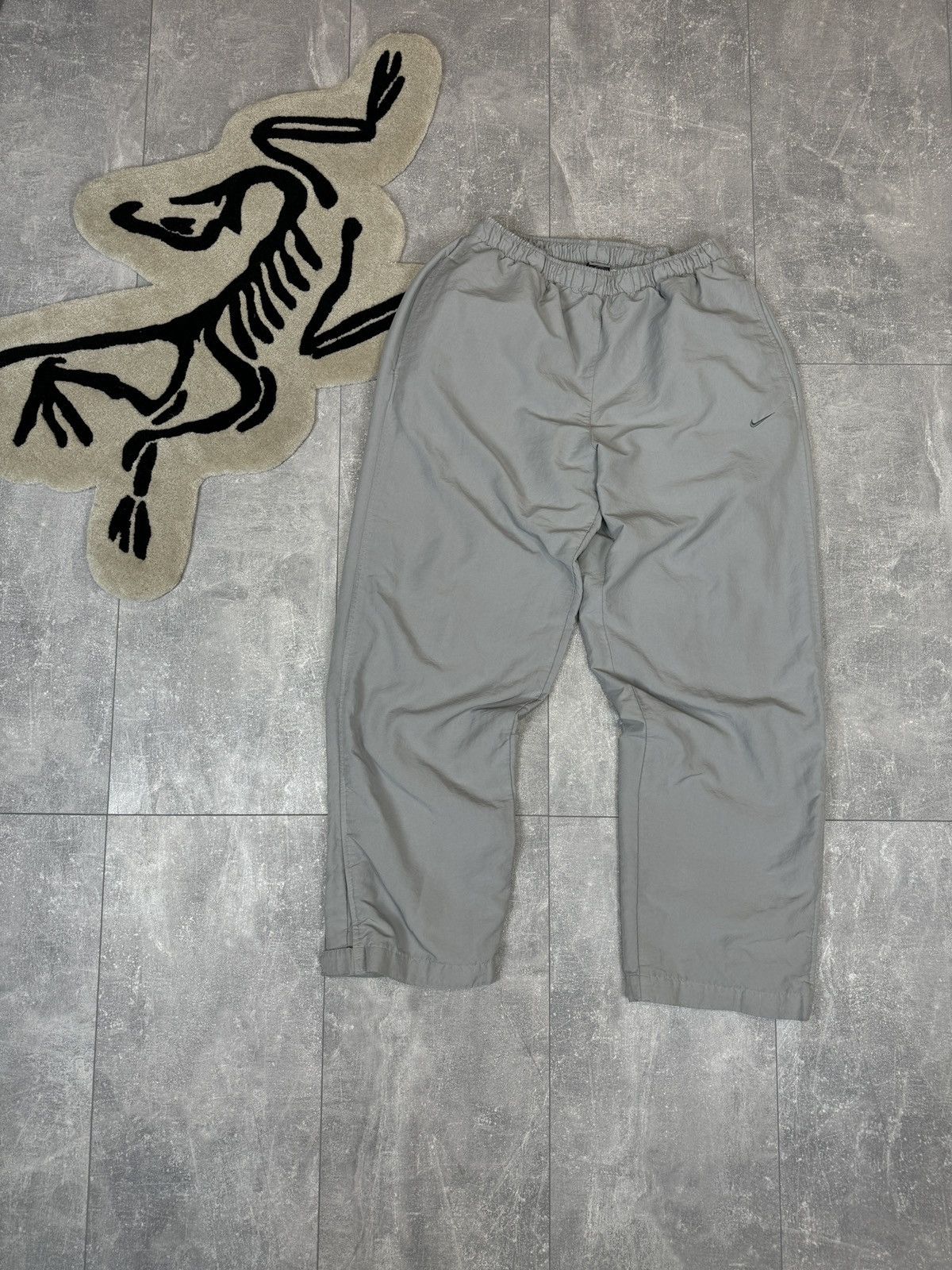 Nike × Vintage Mens Vintage Nike drill pants swoosh sweatpants y2k rare Size US 34 / EU 50 - 1 Thumbnail