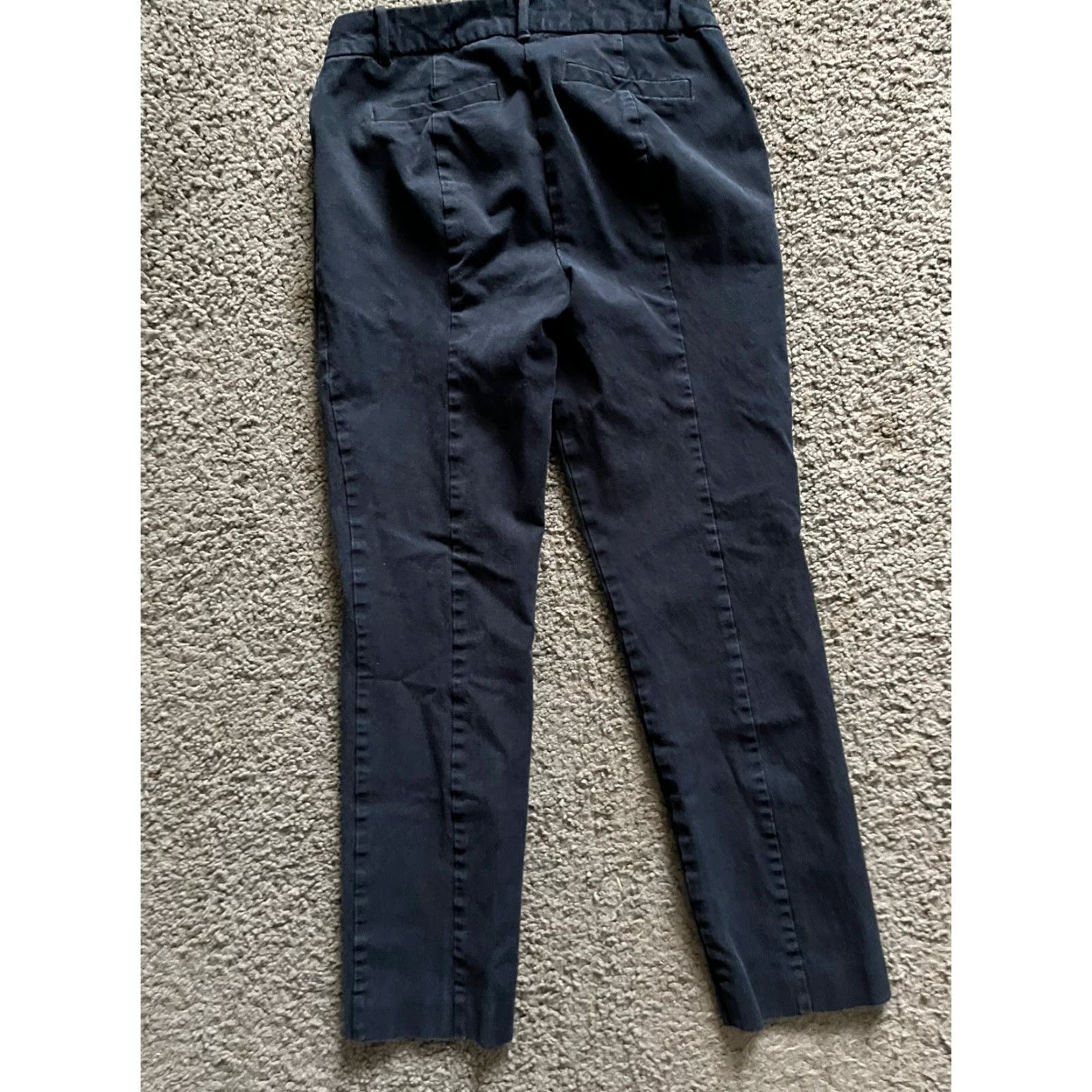 J.Crew J.CREW Lexie C9716 DOC Stretch Skinny Leg Pants 2S Blue Women's Regular 28in Inseam Cotton Blend Zip Front Chino Stretch Size 26" / US 2 / IT 38 - 3 Thumbnail
