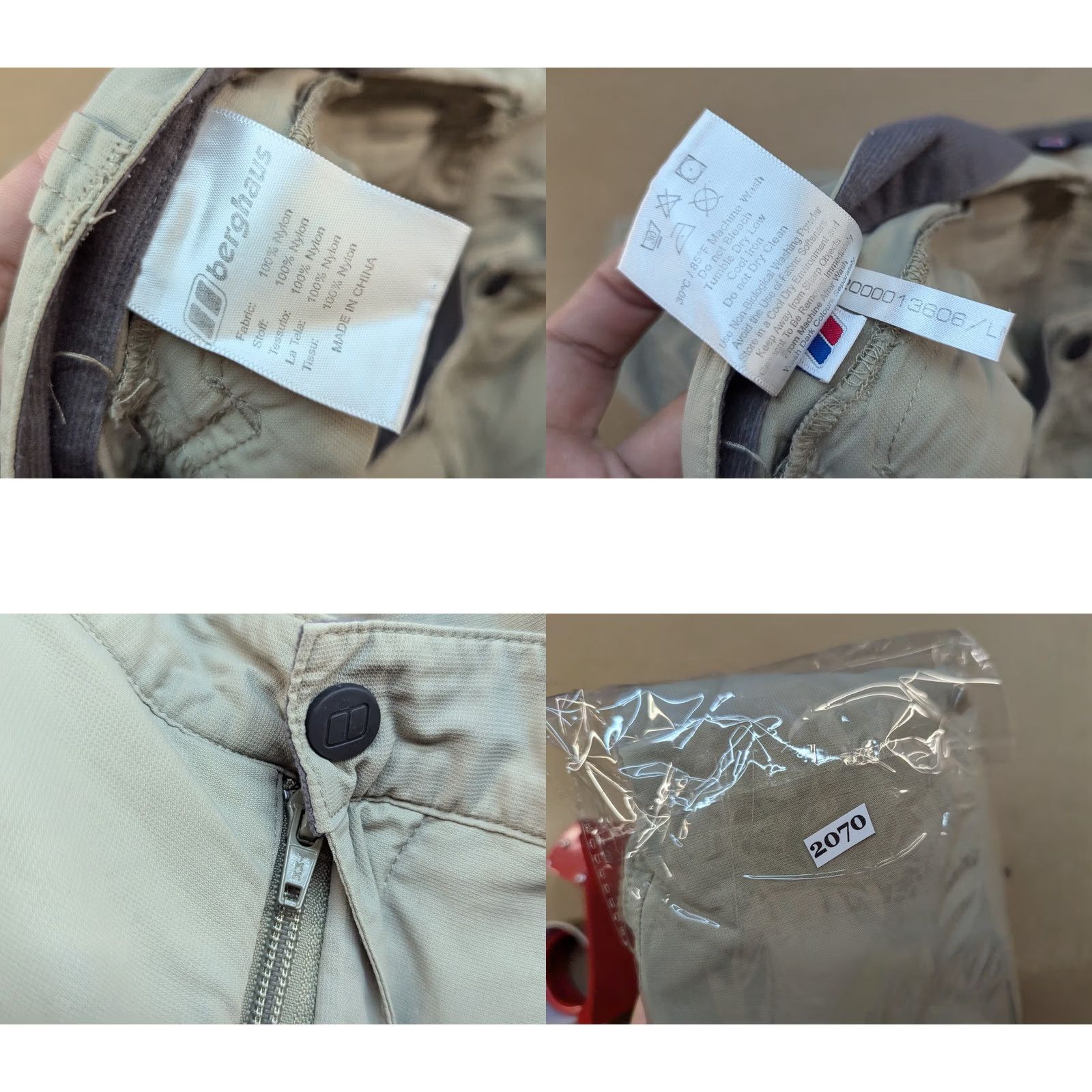 Berghaus Berghaus Shorts Mens 36 Beige Outdoor Hiking Nylon Pockets Vintage Prime Size US 36 / EU 52 - 8 Thumbnail