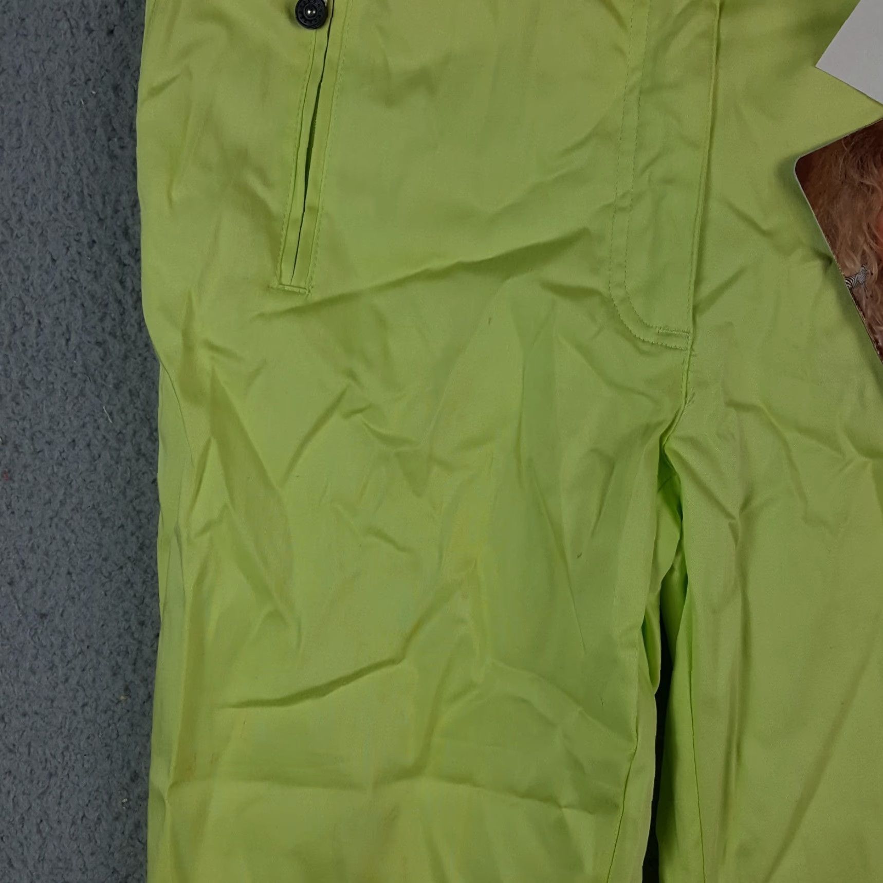 Vintage VINTAGE Jamie Sadock Capri Pants Womens Size 6 Golf Tech Breathable Preppy Y2K 90s Bohemian Retro Green Capris Size 28" / US 6 / IT 42 - 3 Thumbnail