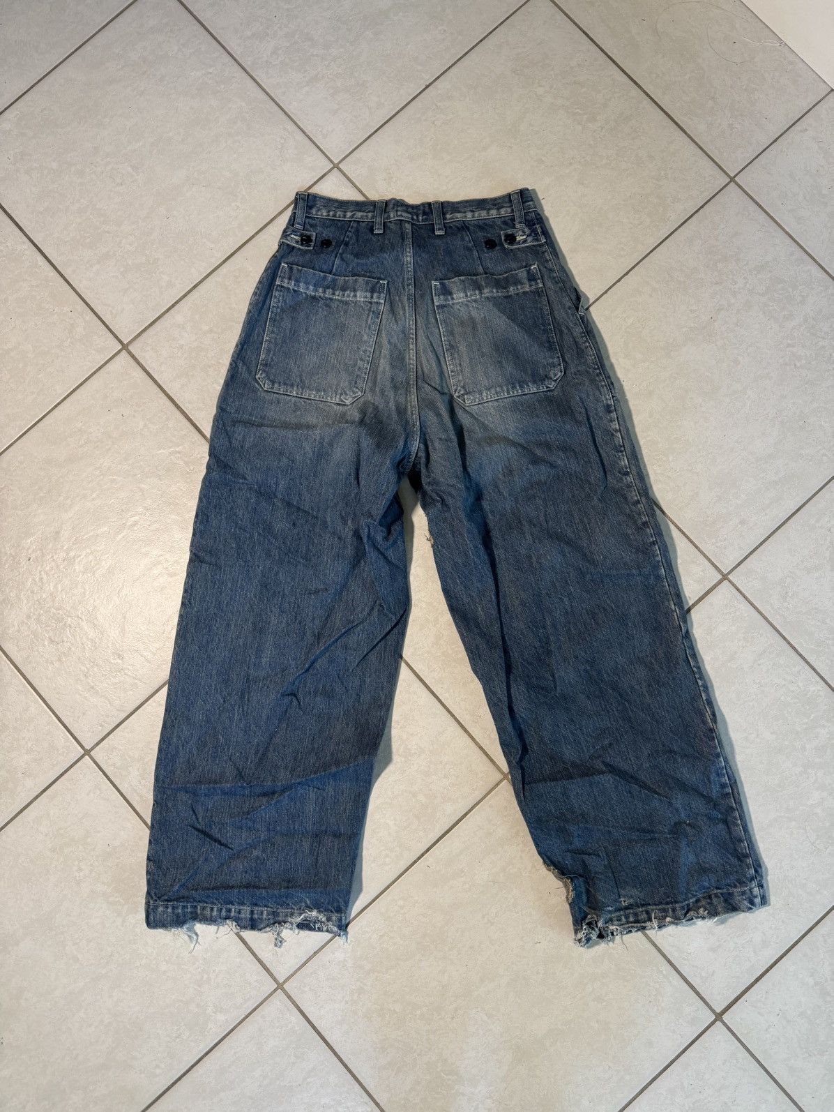 Kapital Kountry Kapital 14 oz Denim Fatigue Baggy Pants Size US 30 / EU 46 - 2 Thumbnail