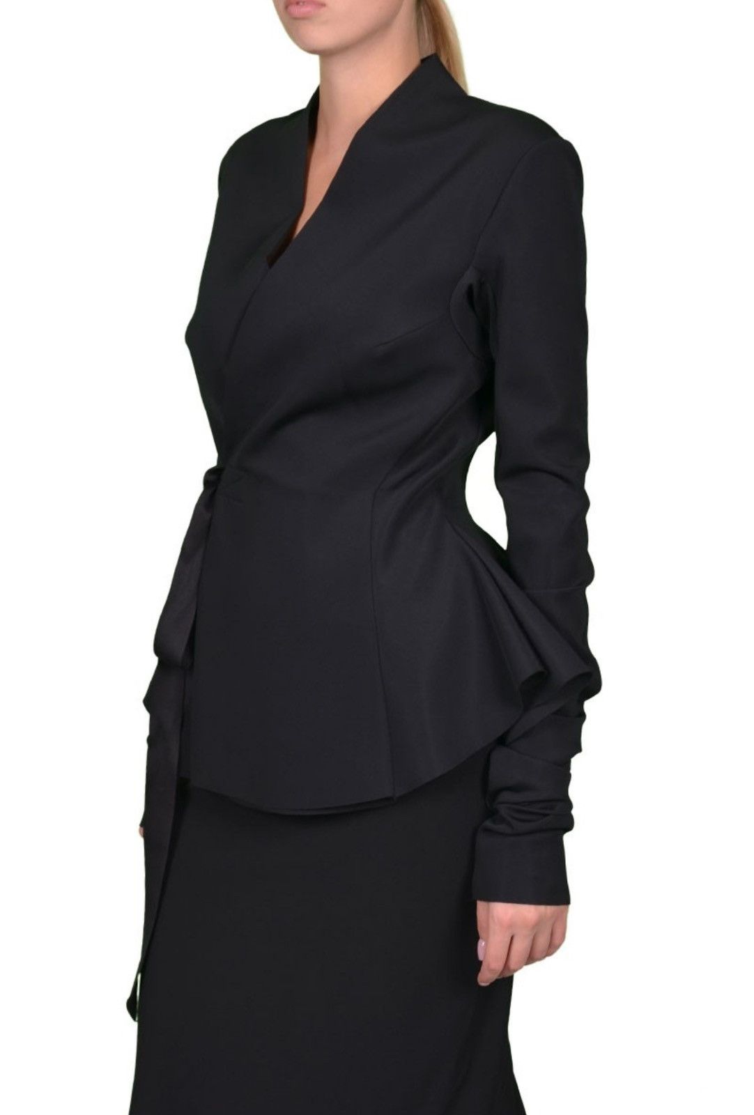 Rick Owens Last Size Rick Owens Sleek Peplum Tie-Waist Blazer Size M / US 6-8 / IT 42-44 - 3 Thumbnail