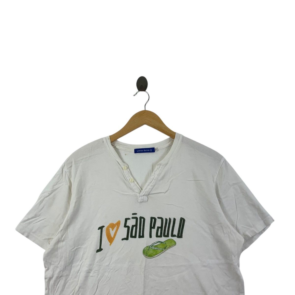Vintage FILIPE JARDIM ILLUSTRATOR Brazil I Love San Paulo Tee Shirt Size M / US 6-8 / IT 42-44 - 2 Thumbnail