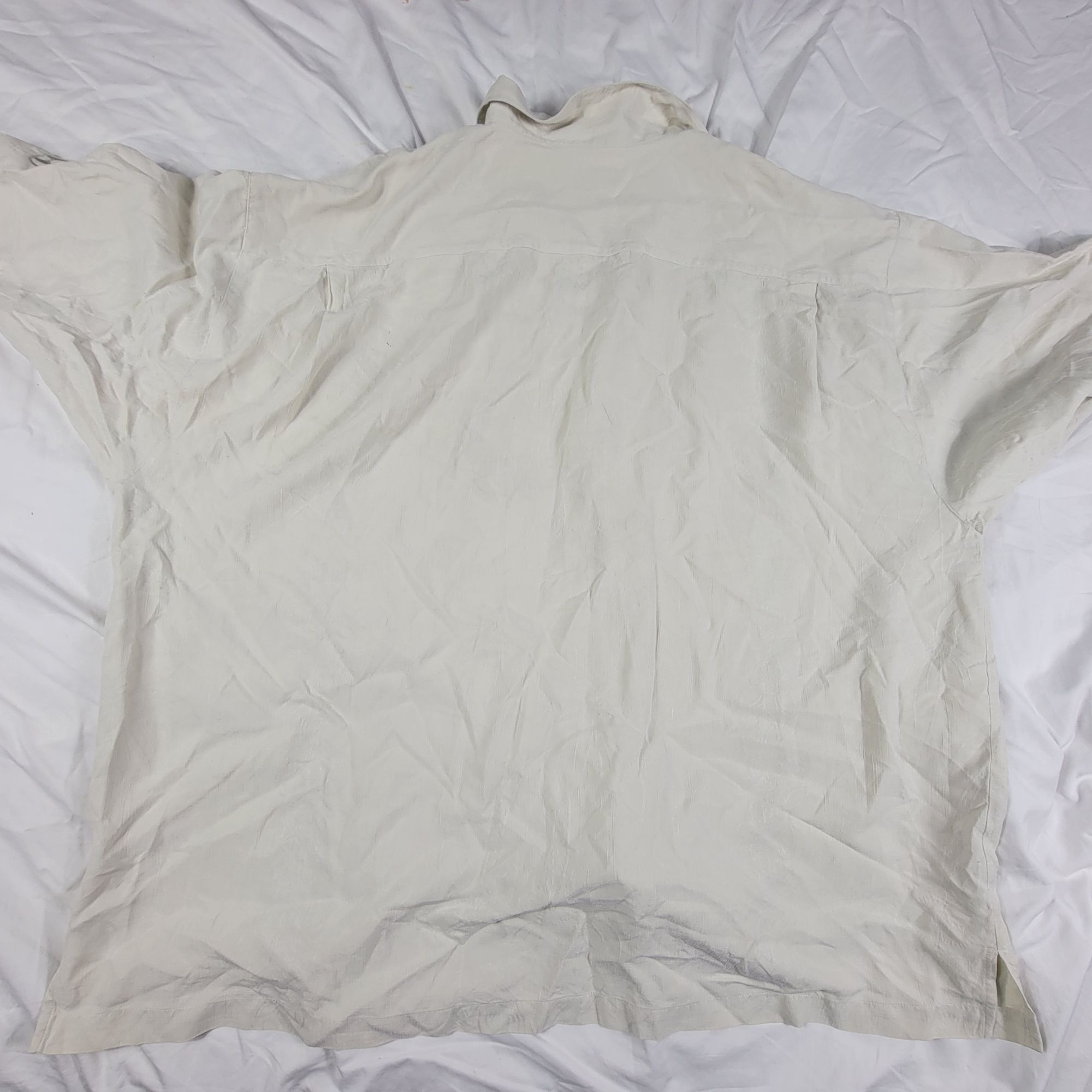 Tommy Bahama Tommy Bahama Mens 2XL XXL White Honda Silk Shirt Short Sleev Size US XXL / EU 58 / 5 - 2 Thumbnail