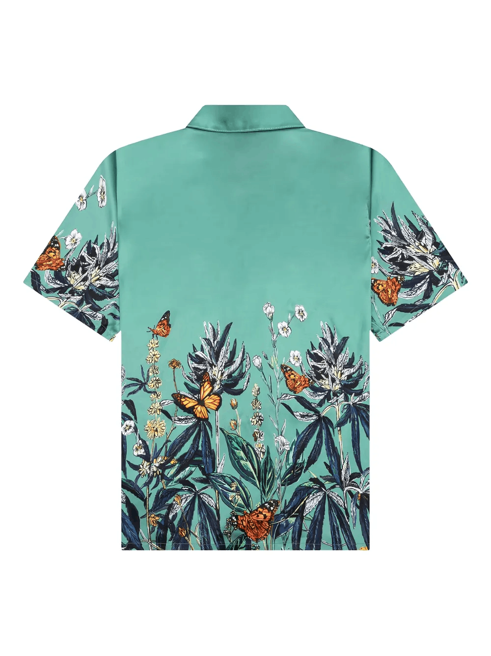 Other Short-Sleeve Shirt "Ocean" – Men’s Casual Blue Button-Up Size US M / EU 48-50 / 2 - 2 Thumbnail