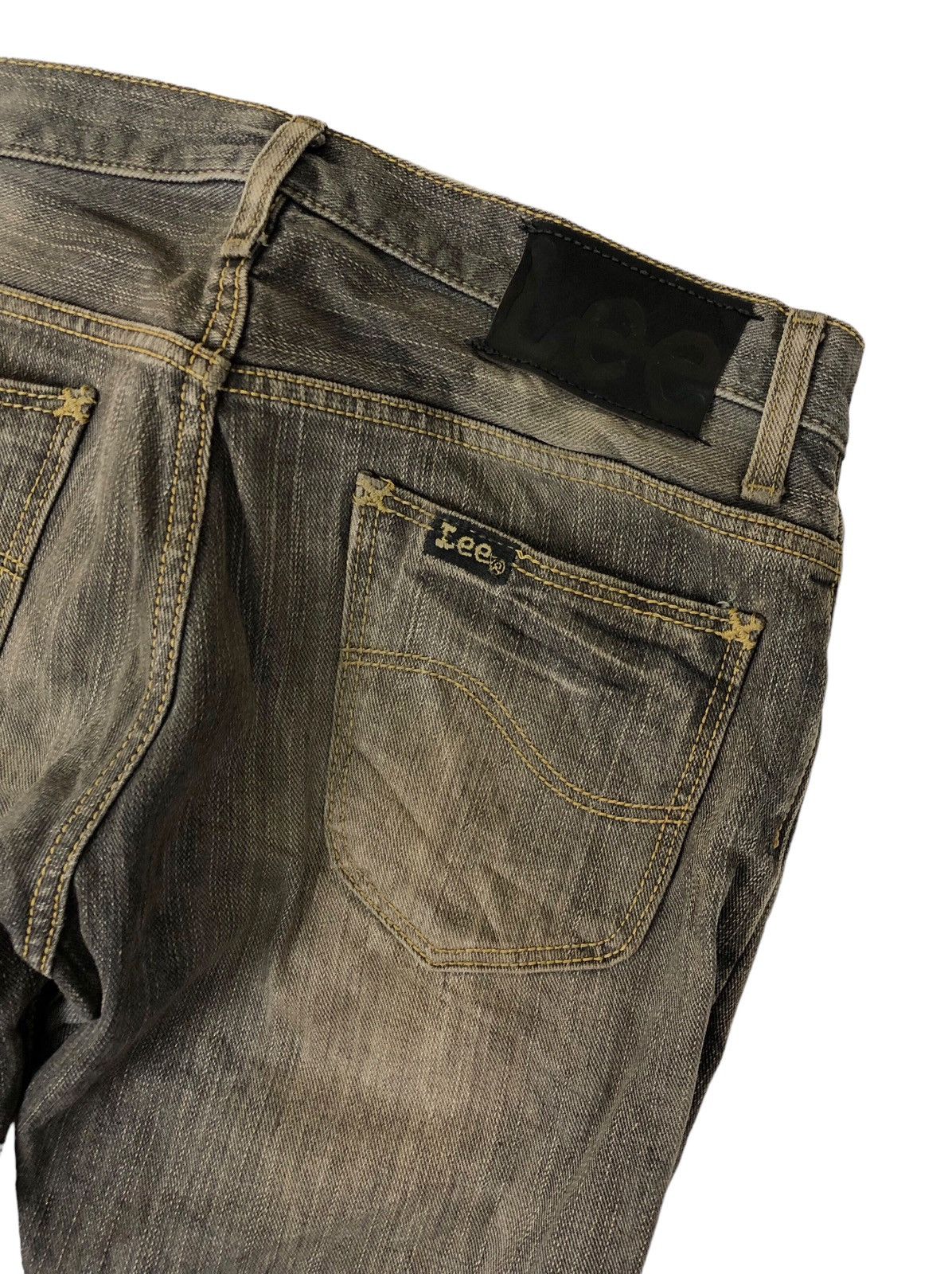 Lee Flare Lee Japan Distressed Black Denim Jeans Size US 32 / EU 48 - 12 Thumbnail