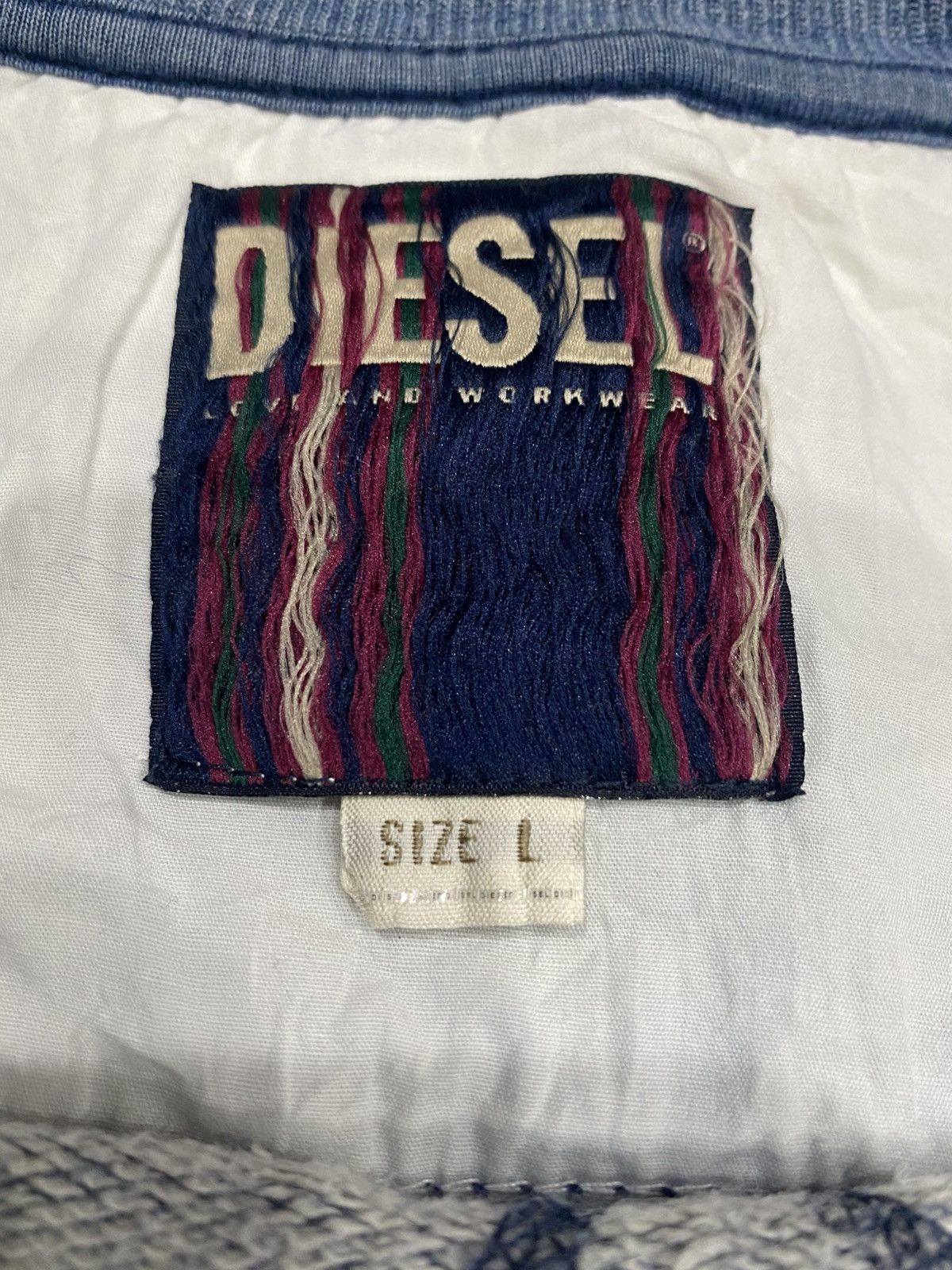 Diesel Rare🔥DIESEL Fullprint Design Distressed Size US L / EU 52-54 / 3 - 13 Thumbnail