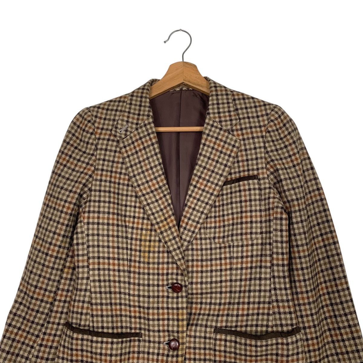 Burberry Burberry Checkered Wool Jacket Size S / US 4 / IT 40 - 2 Thumbnail