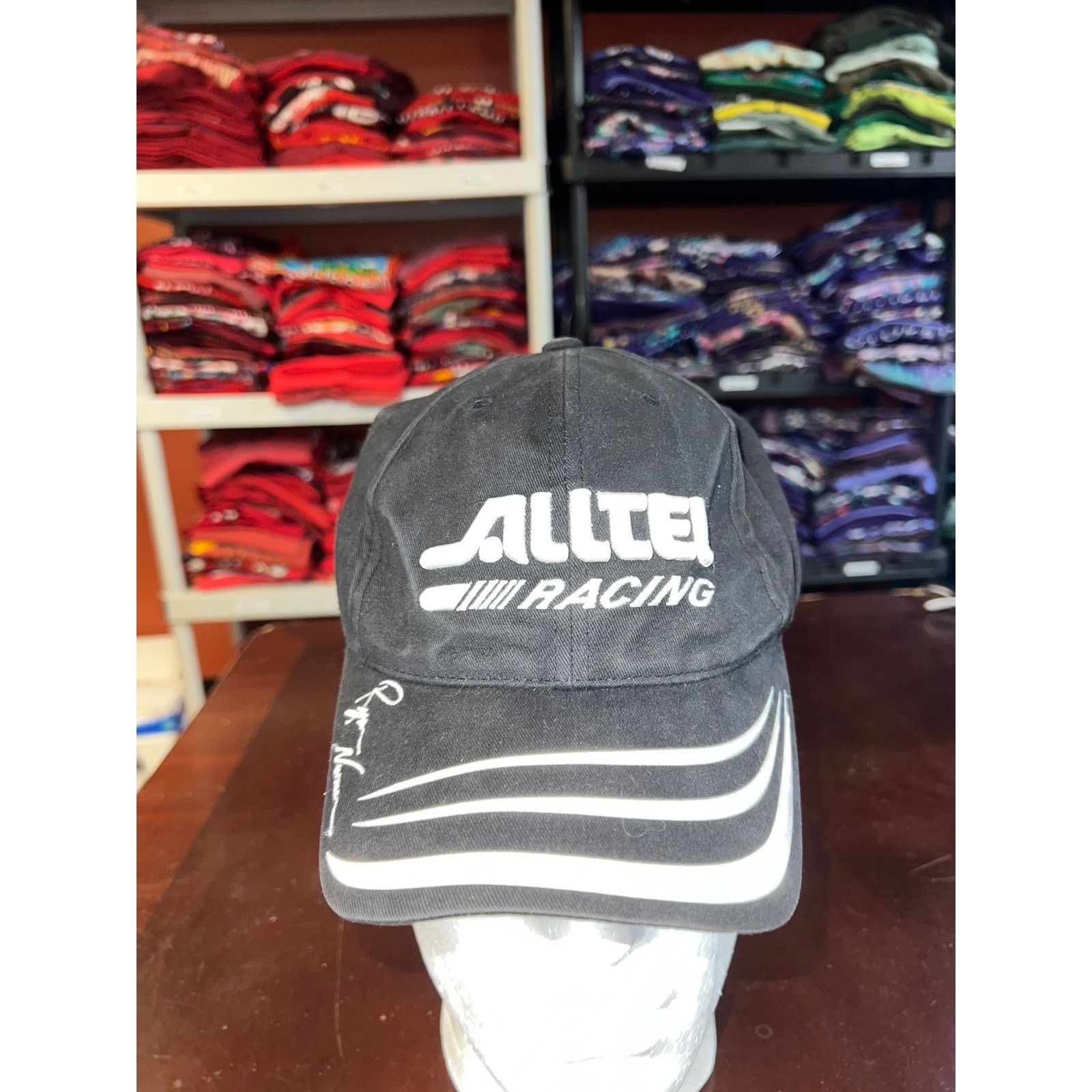 Vintage Ryan Newman Hat Alltel Racing Race Black Cap Headwear Size ONE SIZE - 1 Thumbnail