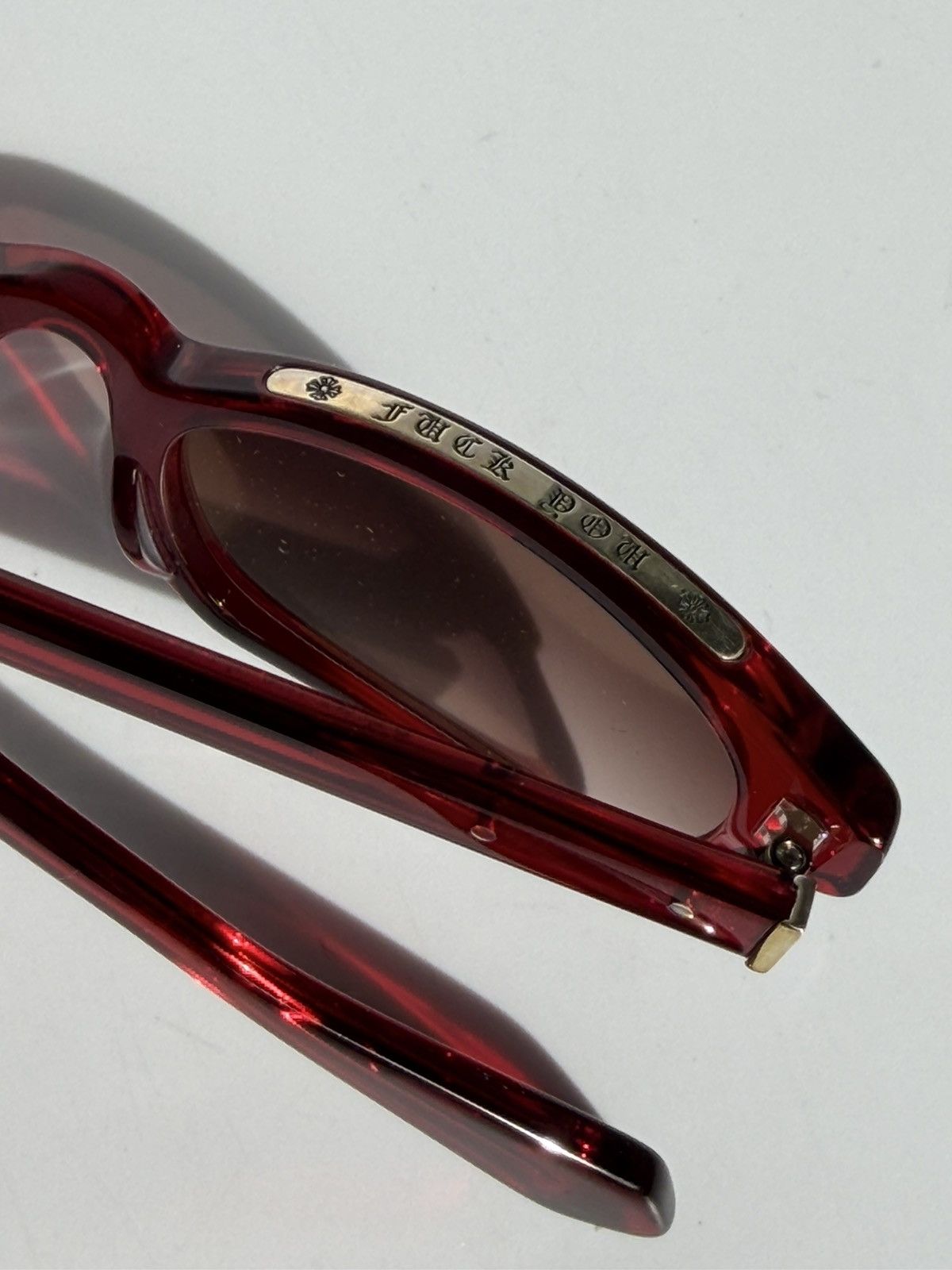 Chrome Hearts Chrome Hearts Red Lowrider Sunglasses Size ONE SIZE - 3 Thumbnail
