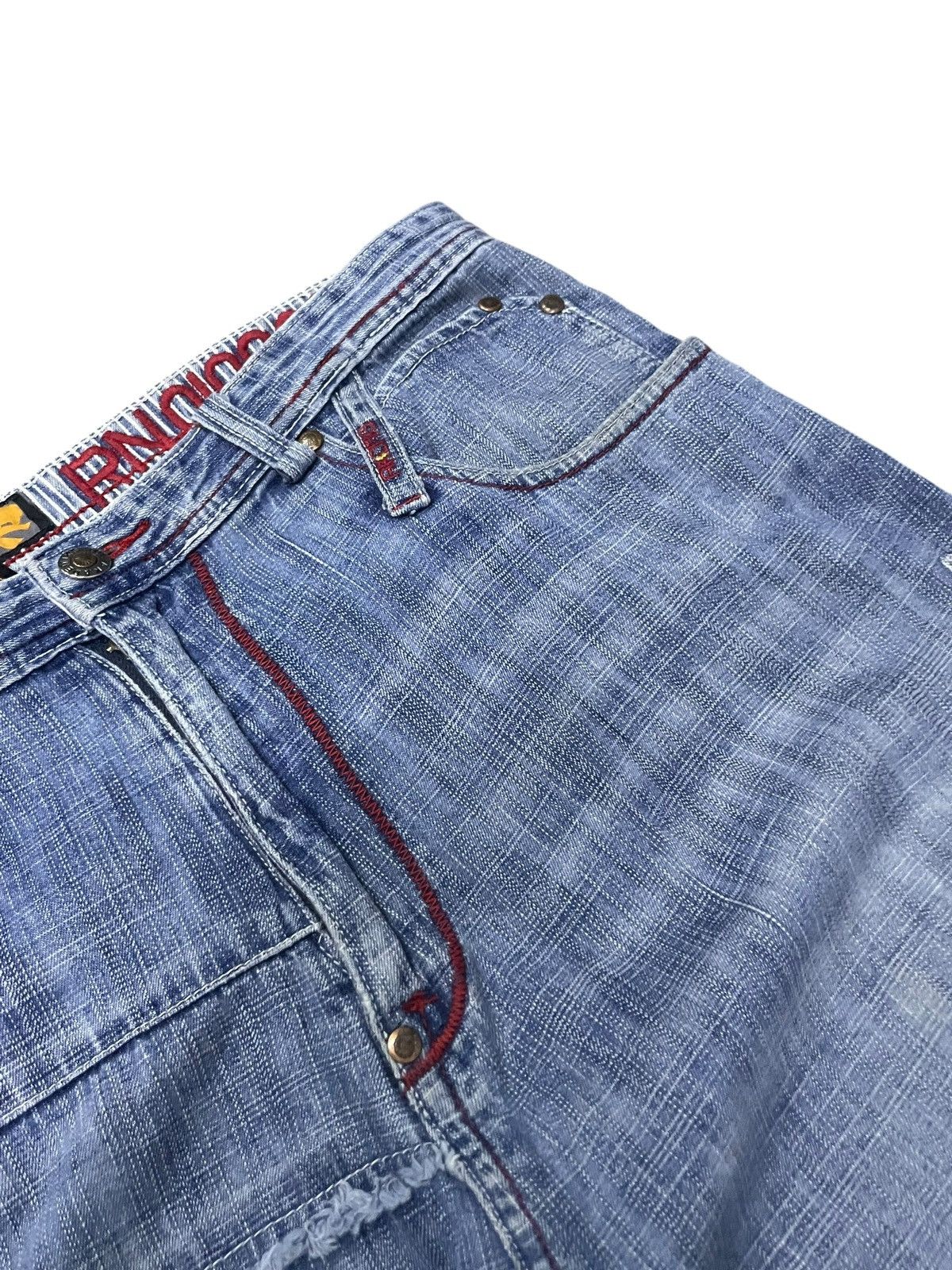 Akademiks × JNCO × Southpole Vintage Akademiks layered Paneled Poems Baggy Loose Jeans Size US 34 / EU 50 - 18 Thumbnail