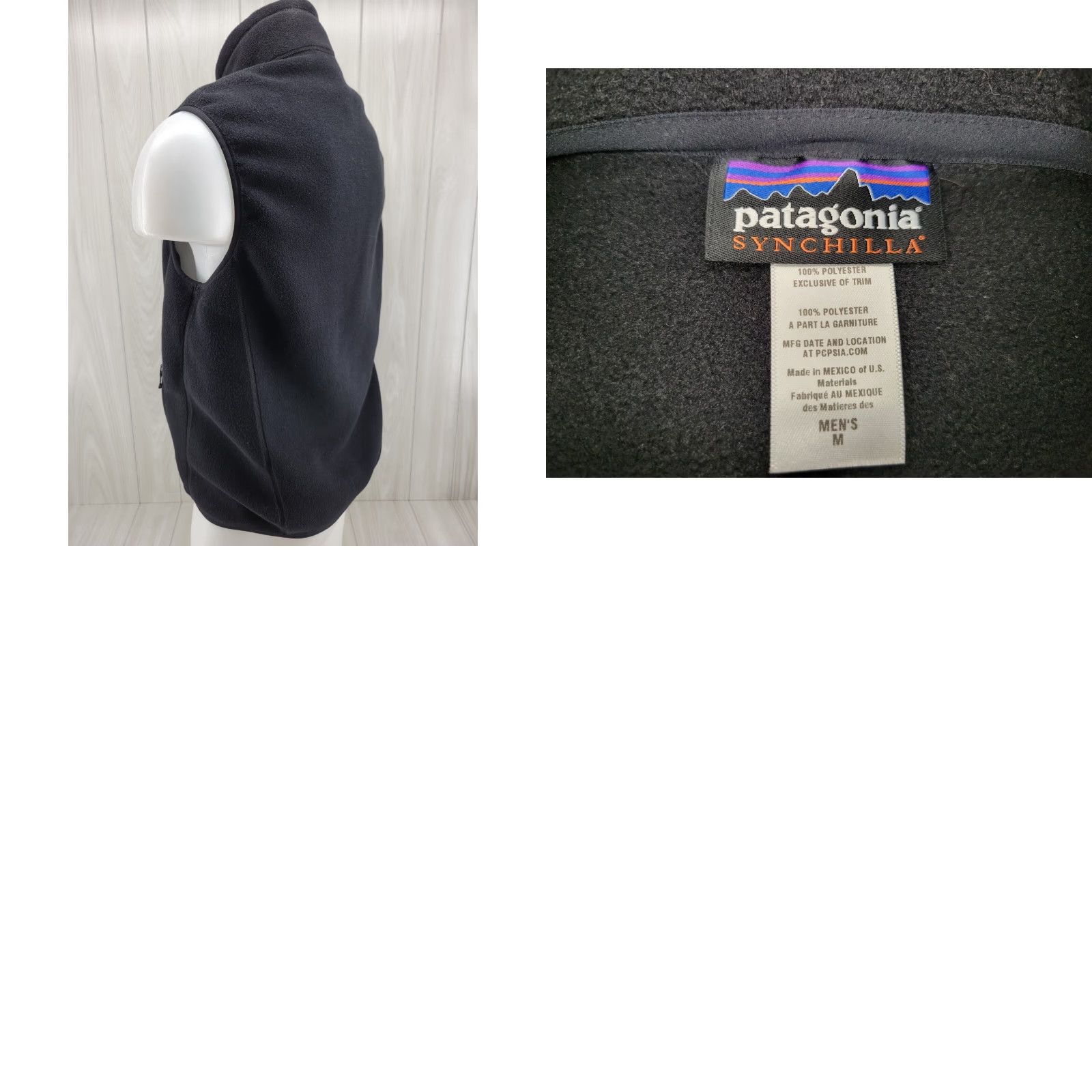 Patagonia Patagonia Vest Full Zip Fleece Black Size Medium Mens Synchilla Size US M / EU 48-50 / 2 - 8 Thumbnail