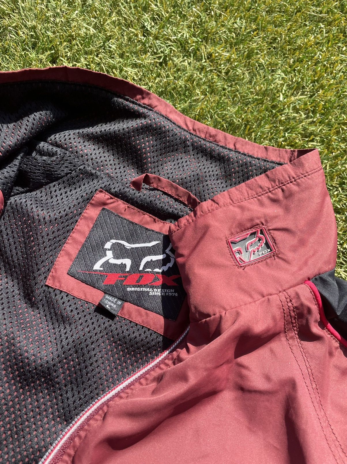Fox Racing Vintage 2000s Fox racing red windbreaker jacket men’s L Size US L / EU 52-54 / 3 - 2 Thumbnail