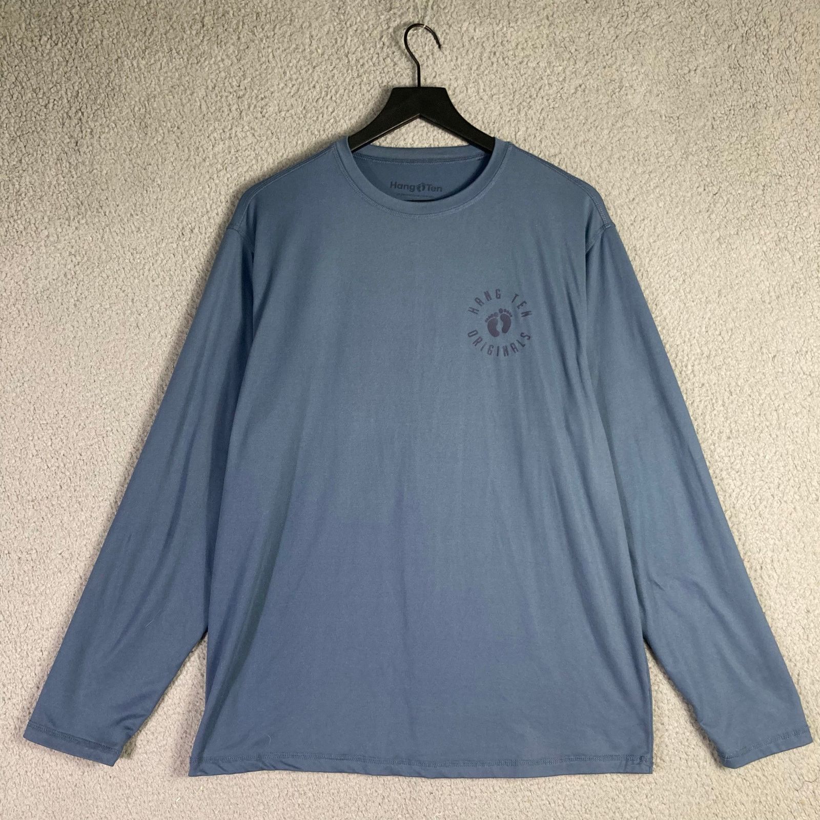Hang Ten Hang Ten Men's Long Sleeve Sun Tee Shirt Blue UPF 50+ Size L Size US L / EU 52-54 / 3 - 6 Thumbnail