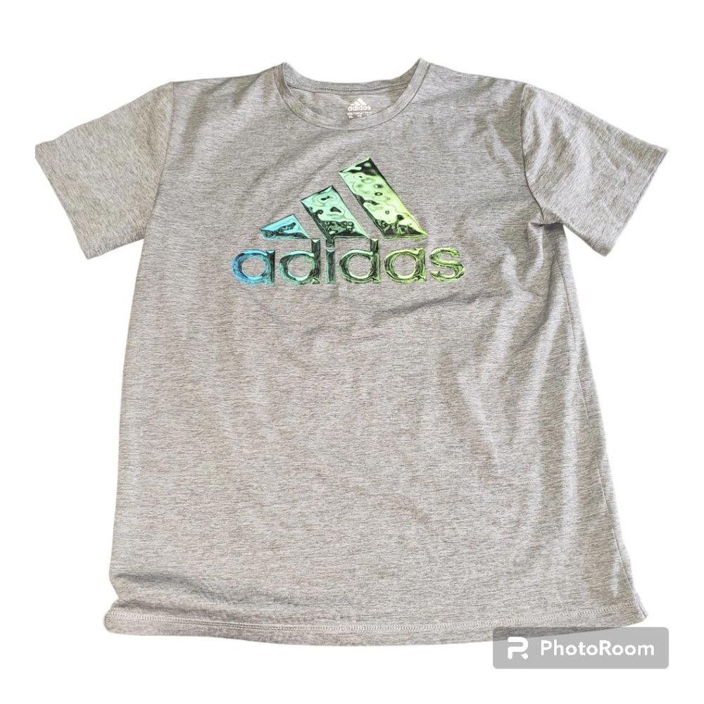Adidas CT691a Adidas Ladies Gray Short Sleeve Athletic Top XL Size XL / US 12-14 / IT 48-50 - 1 Thumbnail
