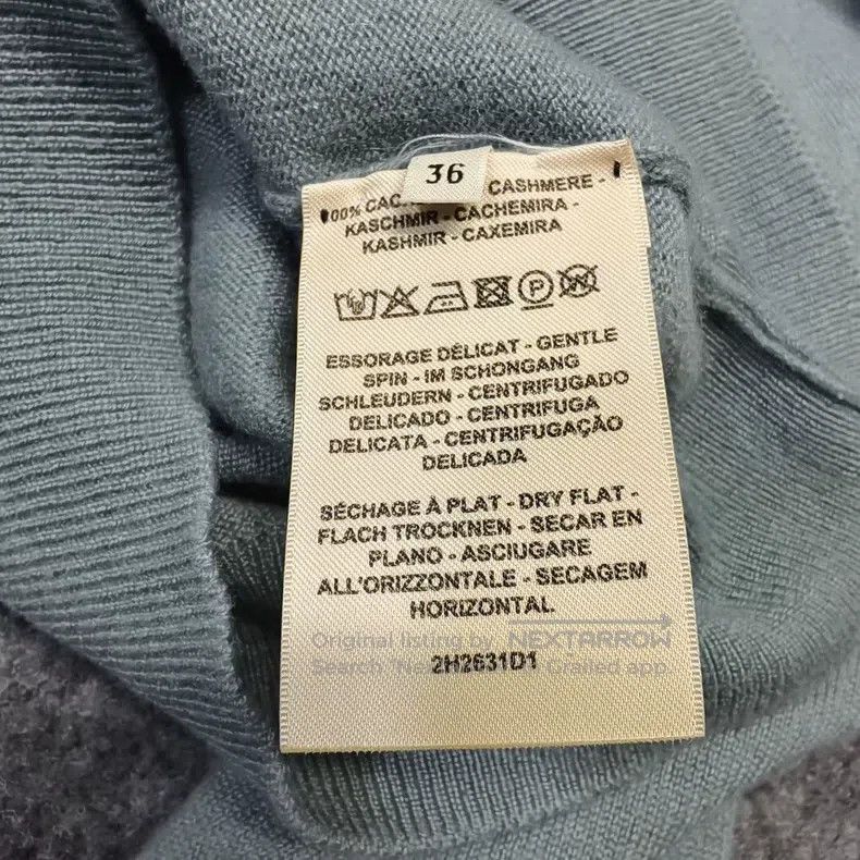 Hermes Hermes Haze Blue Pattern Embroidered Cashmere Sweater Size XS / US 0-2 / IT 36-38 - 4 Thumbnail