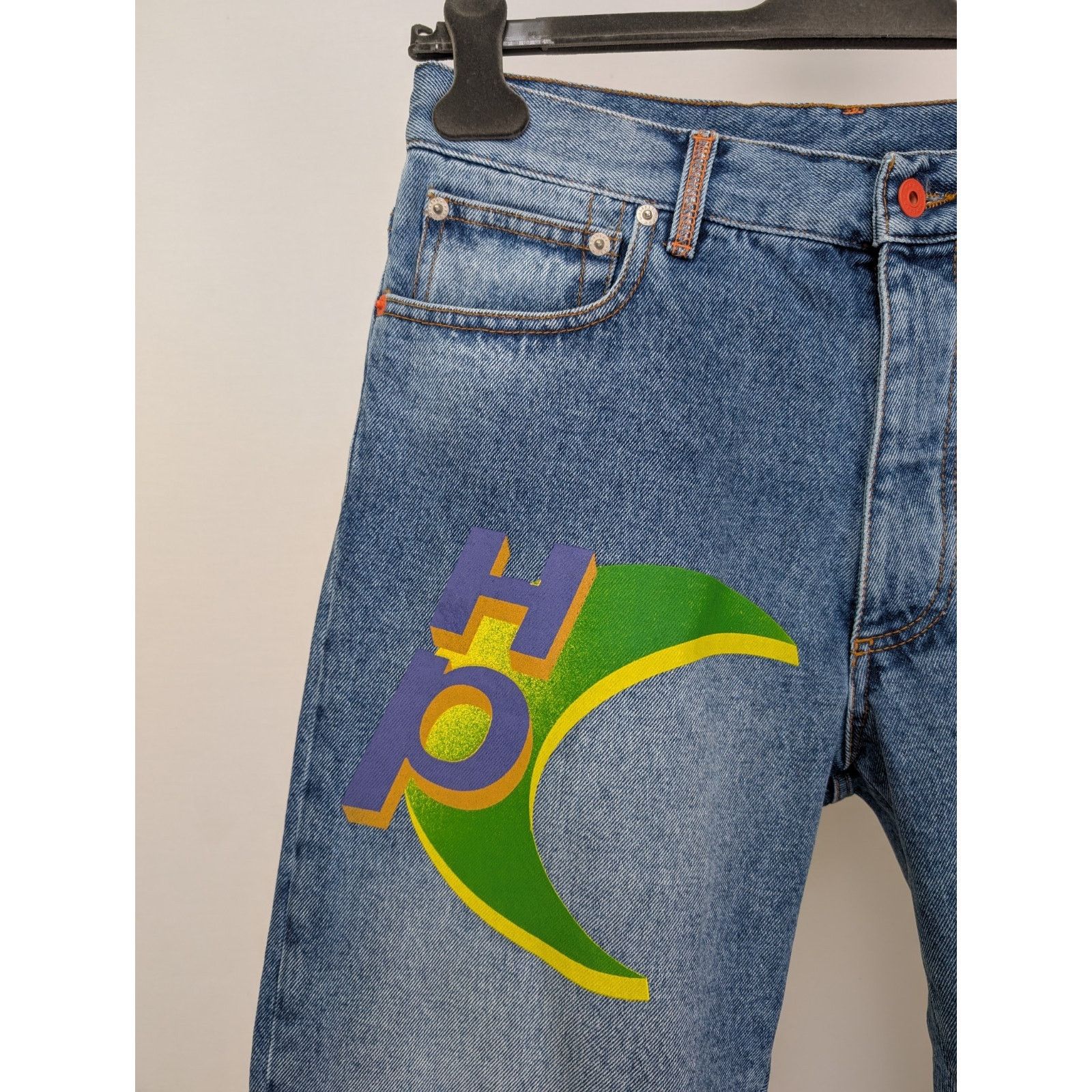Heron Preston o1rshd1 Global Coll Regular 5 Pocket Vintage Jeans in Blue Size US 30 / EU 46 - 6 Thumbnail