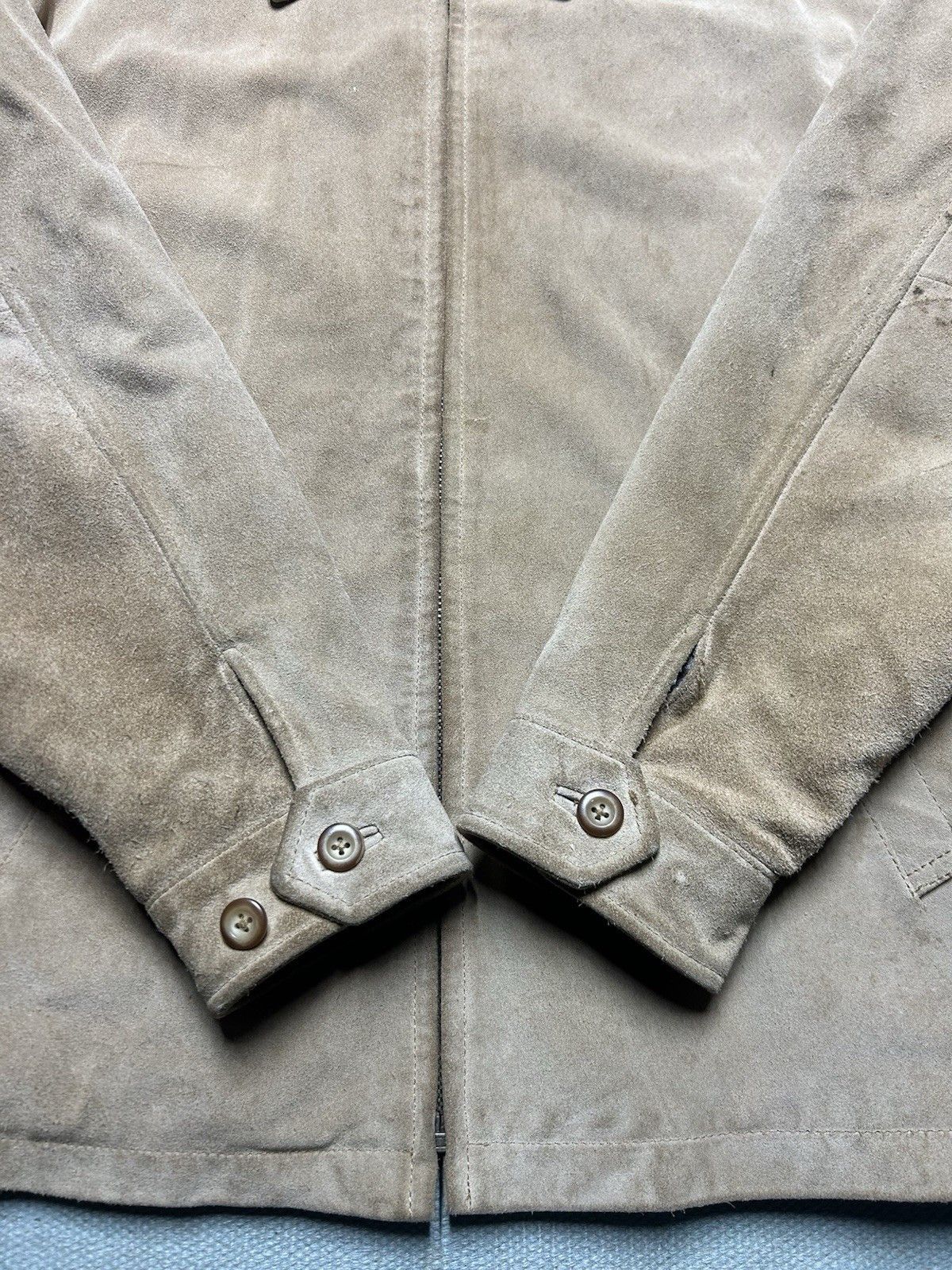 Vintage Vtg L’Homme suede leather jacket quilt line insulated medium Size US M / EU 48-50 / 2 - 2 Thumbnail