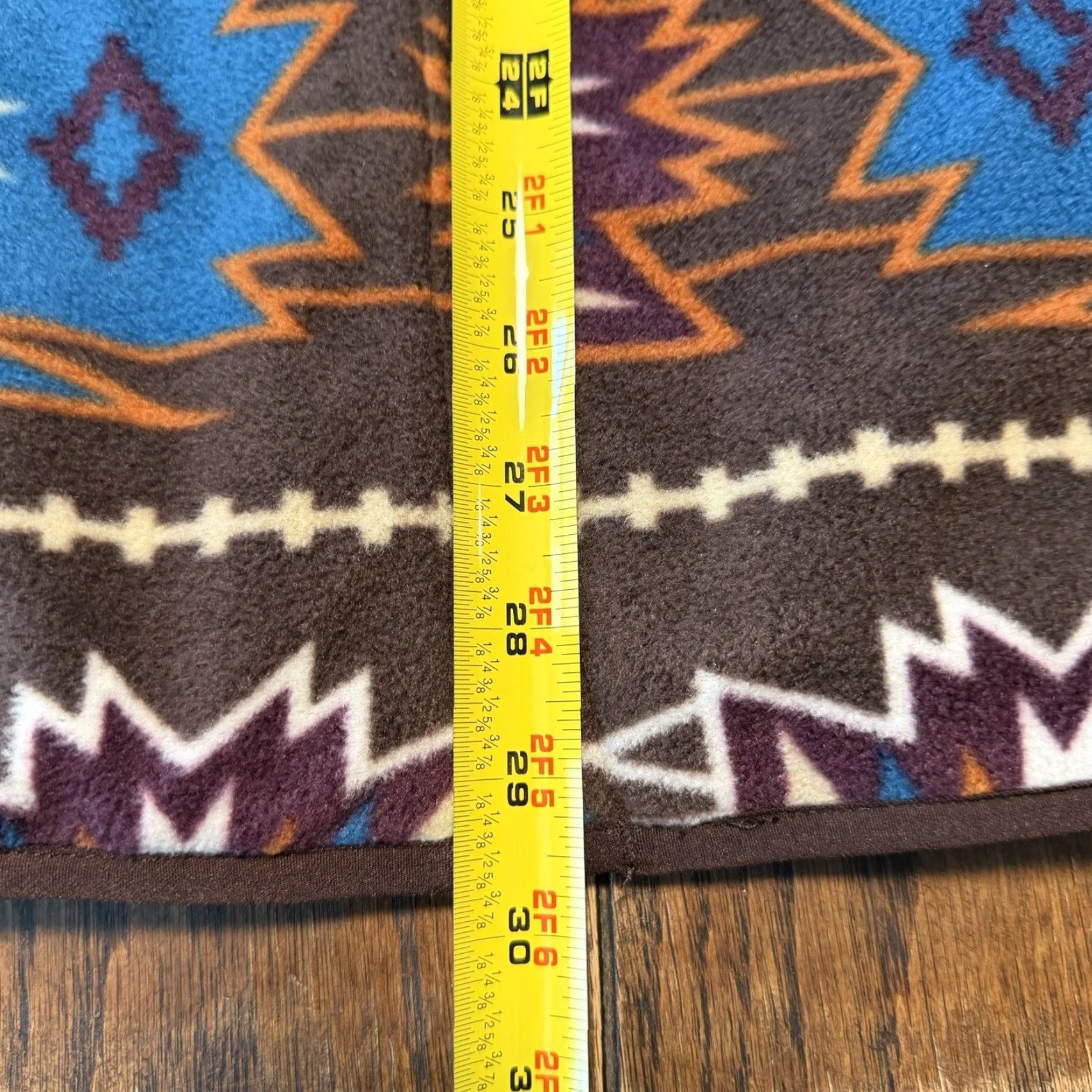 Vintage Rank 45 Aztec Tribal Full Zip Fleece Lined Softshell Vest Women XL Reversible Green Size XL / US 12-14 / IT 48-50 - 7 Thumbnail