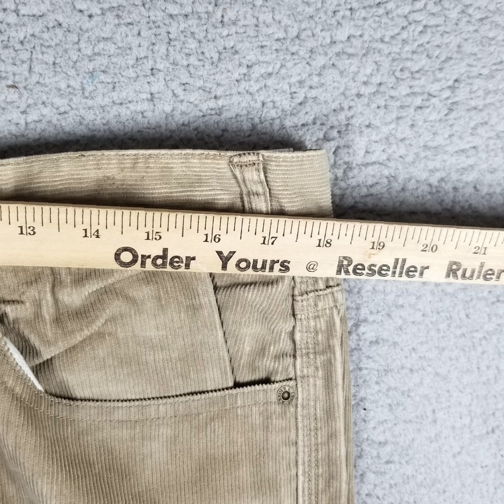 Eddie Bauer Eddie Bauer Corduroy Pants 36x32 Beige 5-Pocket Straight Leg Casual Mens Size US 36 / EU 52 - 4 Thumbnail