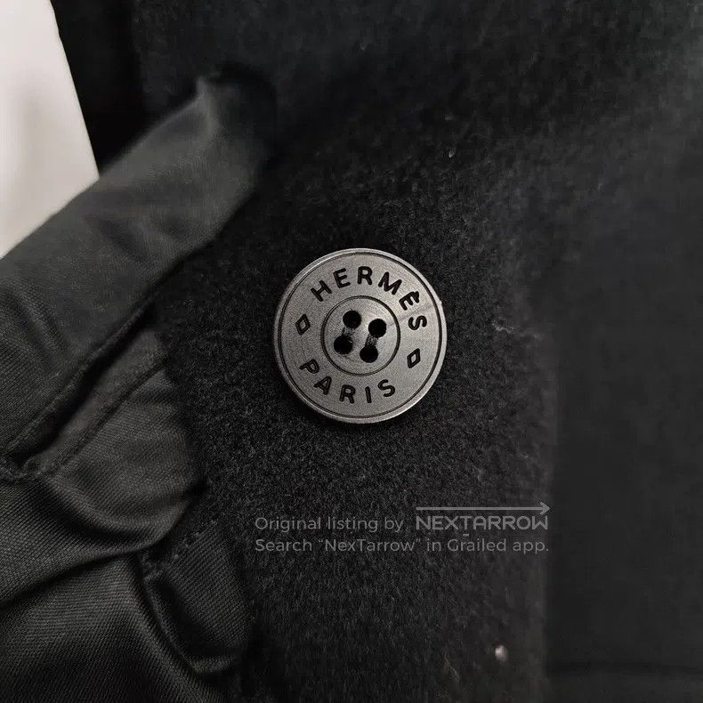 Hermes Hermes Cashmere Solid Color Crew Neck Short Black Jacket f Size XS / US 0-2 / IT 36-38 - 7 Thumbnail