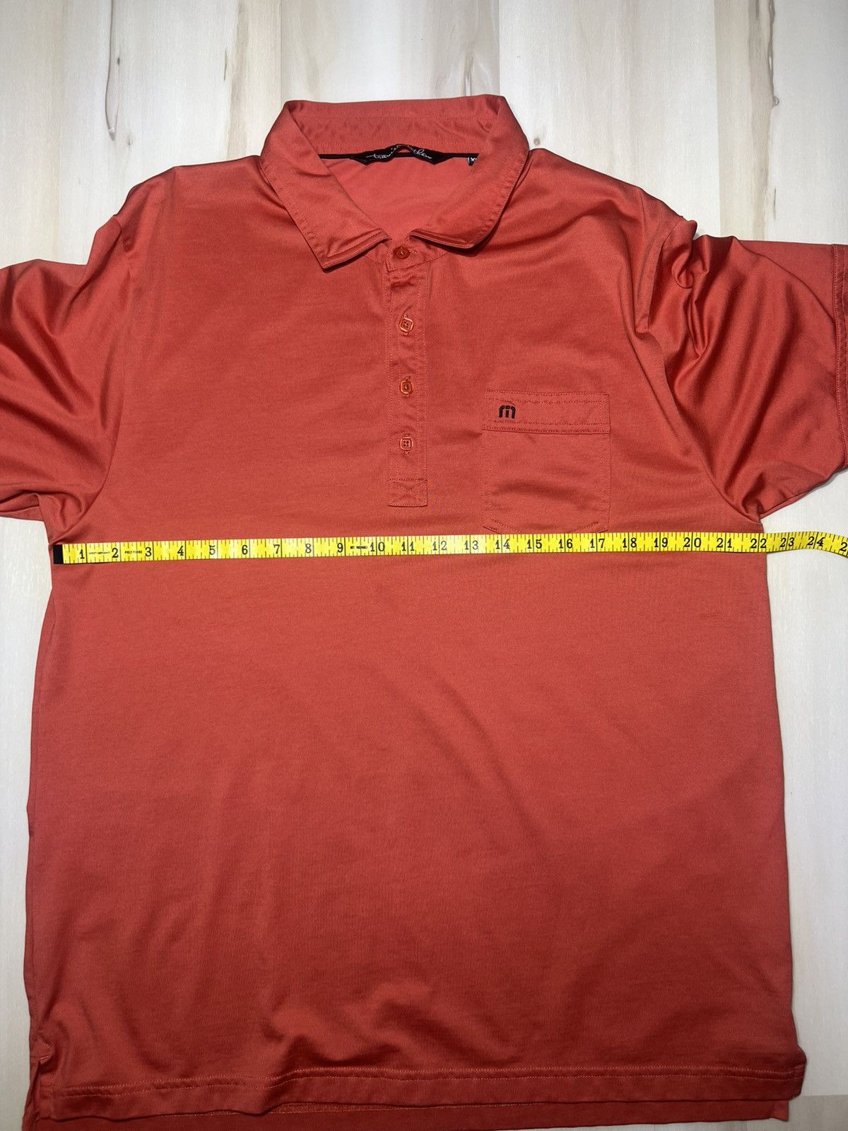 TravisMathew Travis Mathew Men's Orange Golf Polo Shirt S/S Size XL Size US XL / EU 56 / 4 - 3 Thumbnail