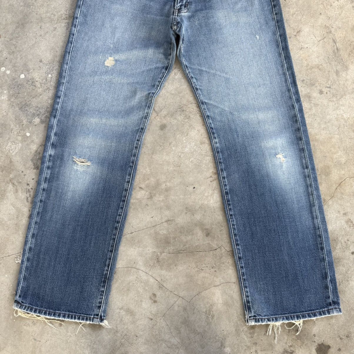 Wrangler W36x31.5 Vintage Wrangler Faded Mud Wash Denim Jean pants Size US 36 / EU 52 - 2 Thumbnail