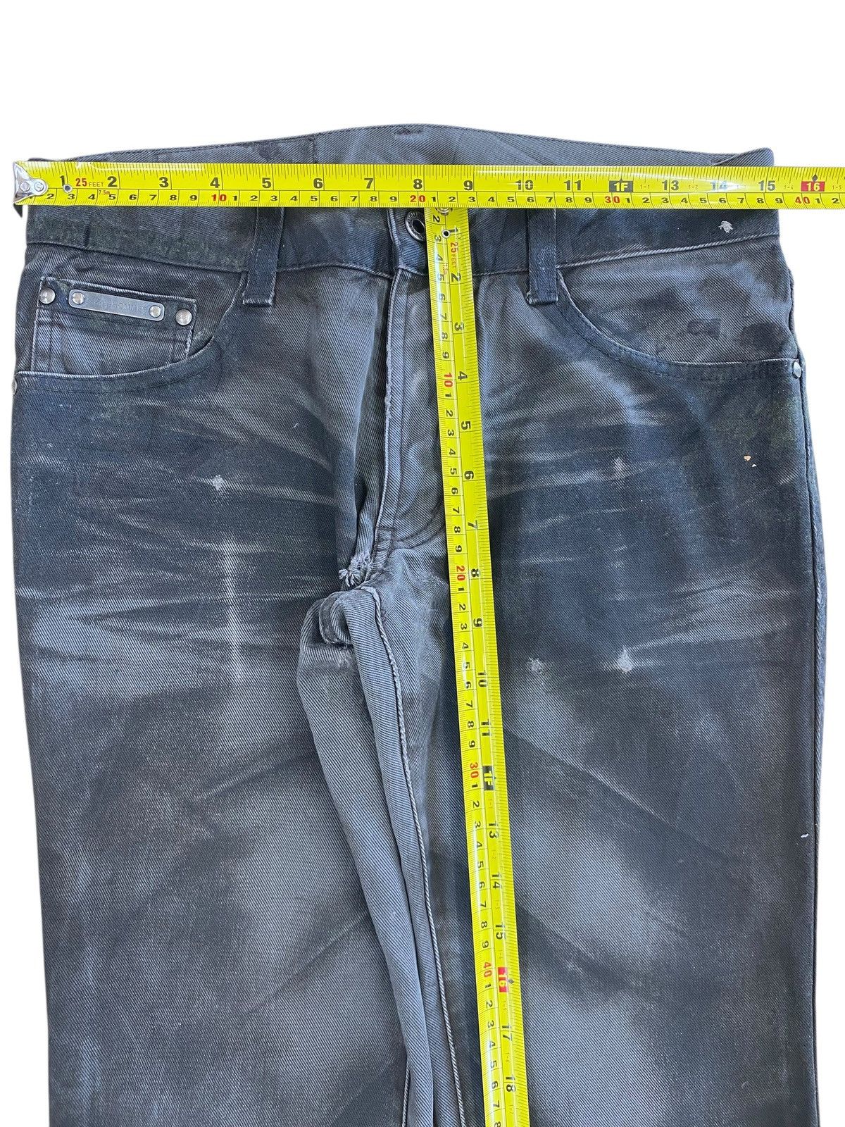 Japanese Brand Japanese Brand Whiskered High Waist Flare Style Jeans Size US 30 / EU 46 - 7 Thumbnail