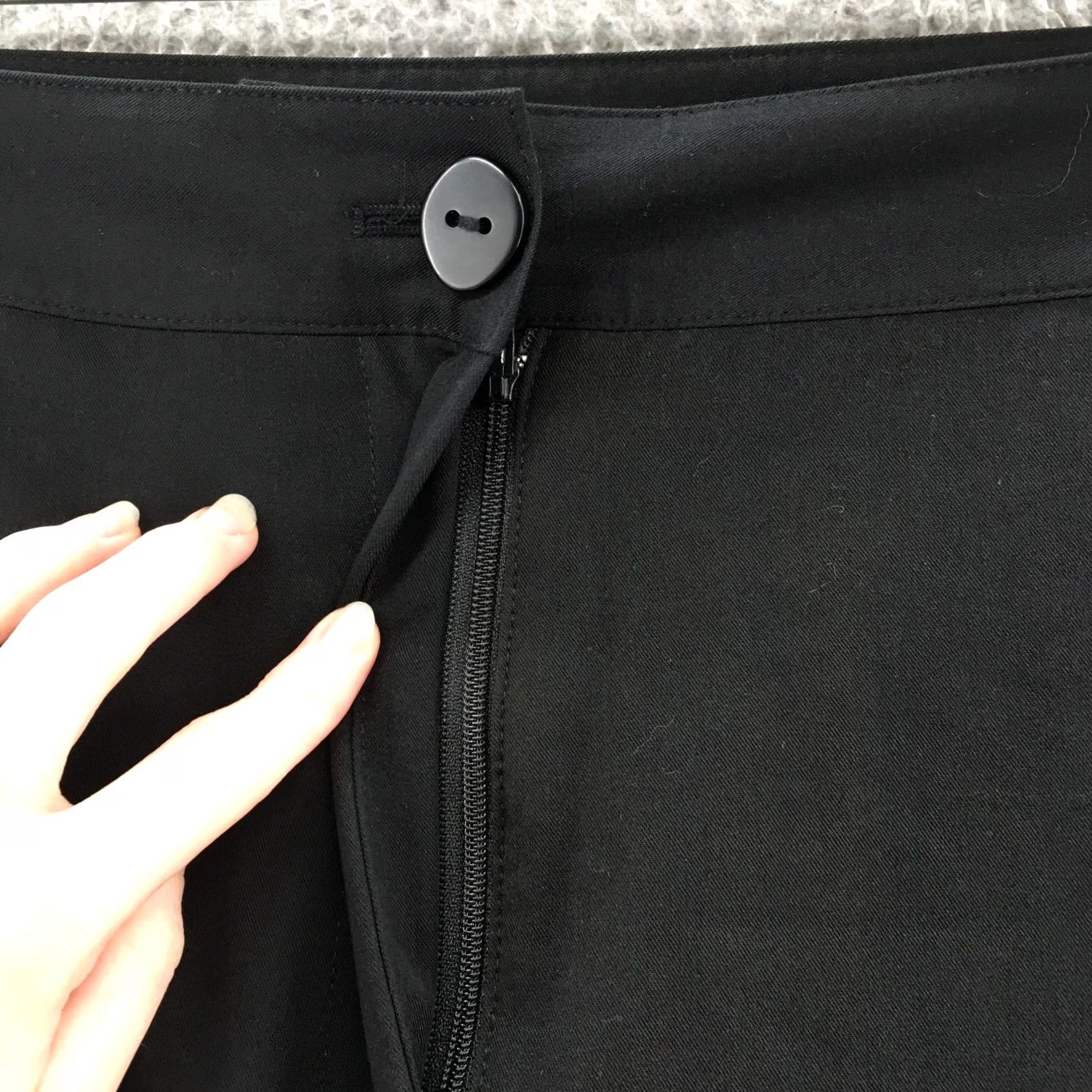 Worthington Worthington Straight Leg Chino Pants Womens 24W Black Hi-Rise NEW Size 42" / US 20 - 3 Thumbnail