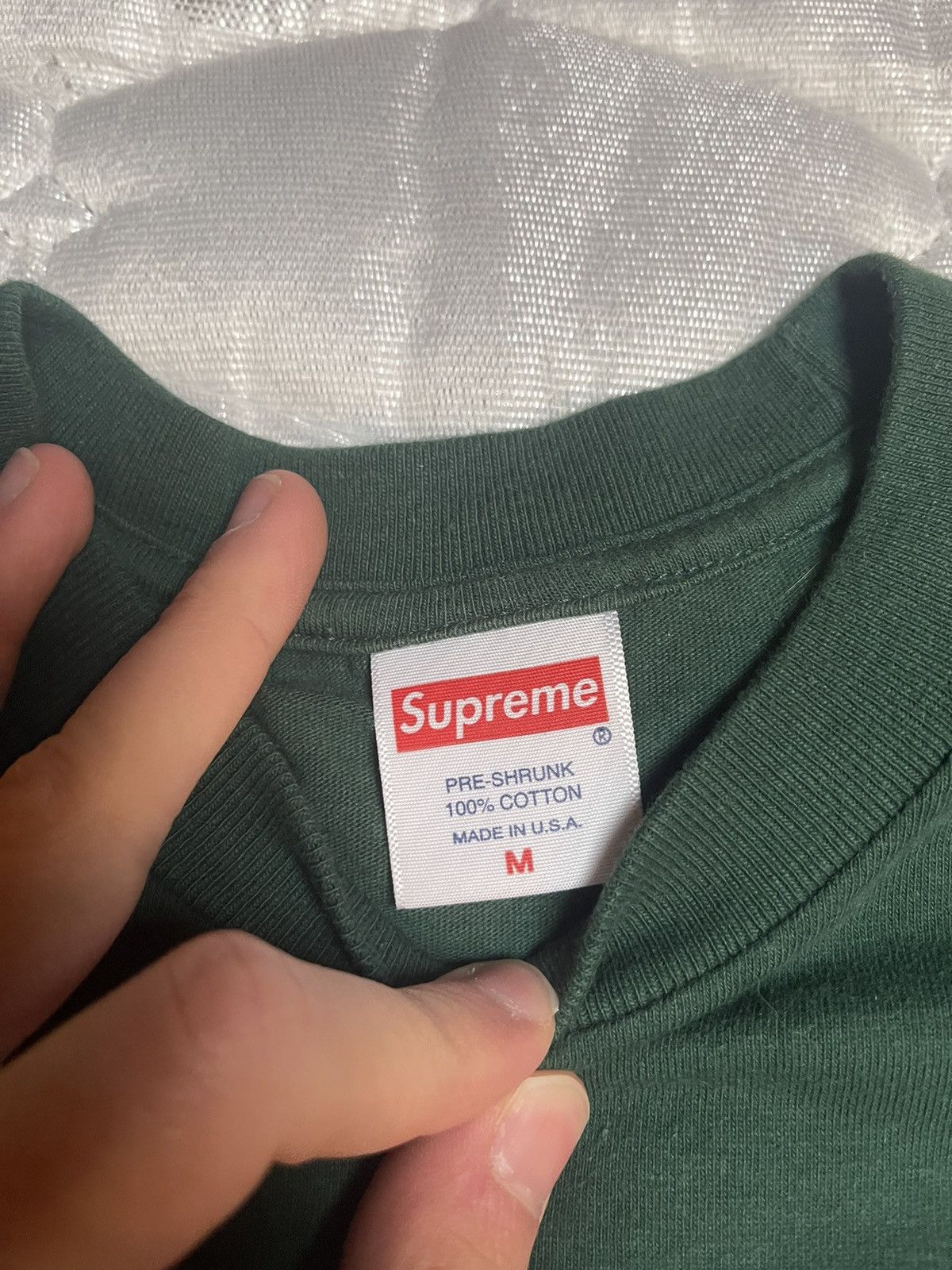 Supreme Supreme t-shirt navy lady green ladies middle finger black Size US M / EU 48-50 / 2 - 3 Thumbnail