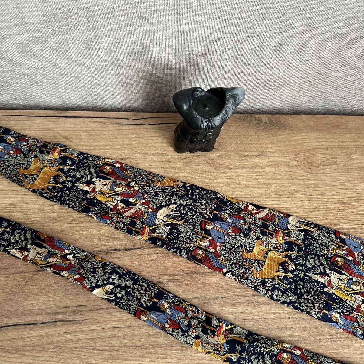 Designer Luxury Pringle Tie Silk Italy Old Money 00s Y2K Size ONE SIZE - 7 Thumbnail