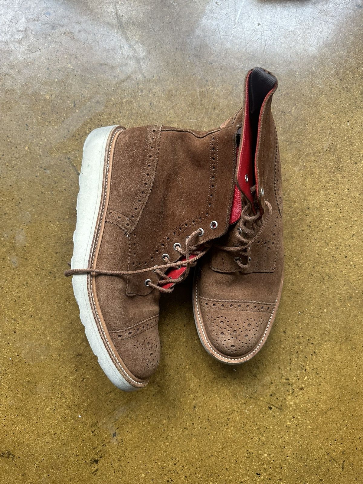 Junya Watanabe Junya Watanabe Man Tricker Snuff Repello Toe Cap Brogue Size US 10.5 / EU 43-44 - 2 Thumbnail