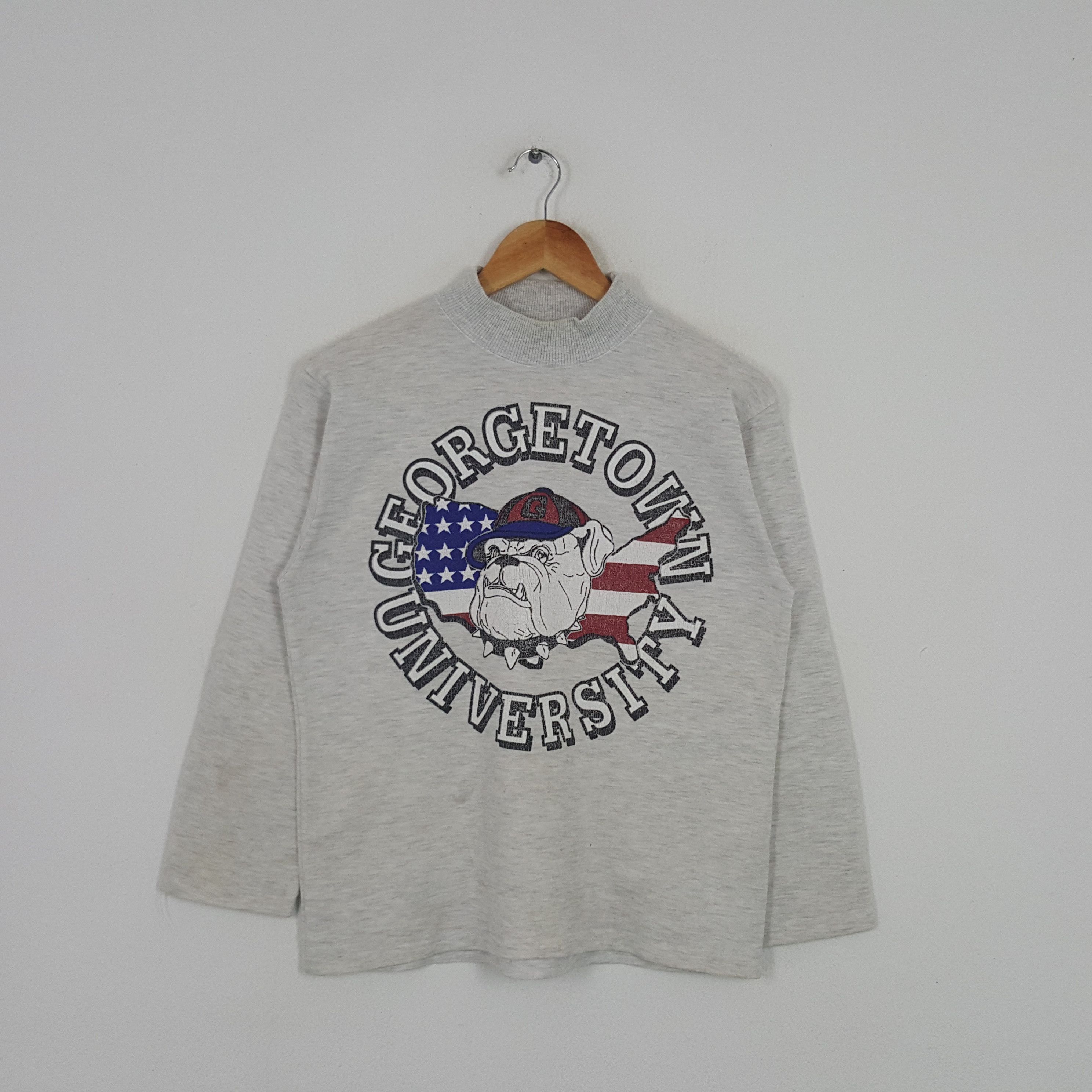 Vintage Vintage University Georgetown American Sport Sweatshirt Size US S / EU 44-46 / 1 - 1 Thumbnail