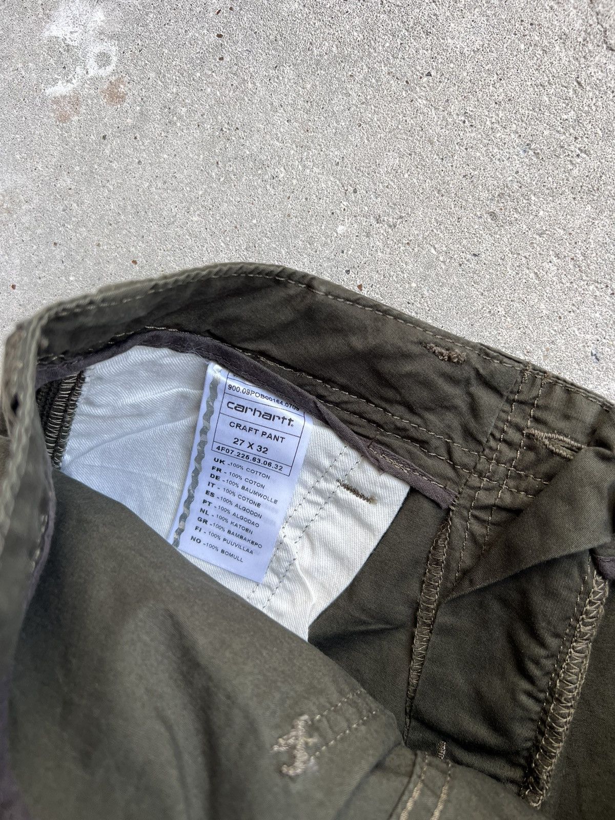 Carhartt × Carhartt Wip × Vintage Vintage Carhartt Wip Pants Khaki Size US 28 / EU 44 - 8 Thumbnail