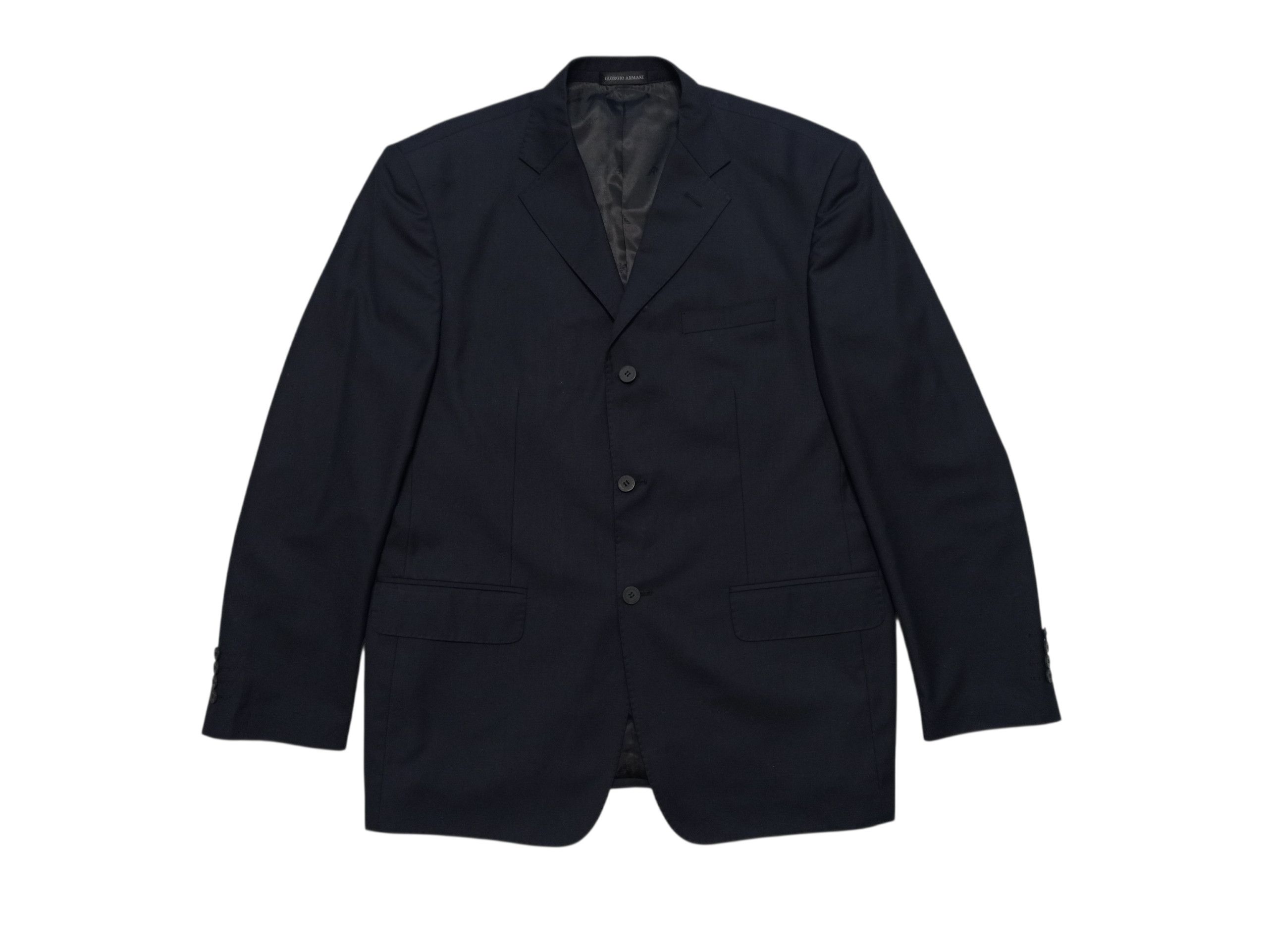 Giorgio Armani Giorgio Armani Navy Blue Wool & Cashmere 2-Piece Suit EU 54 Size 54R - 2 Thumbnail
