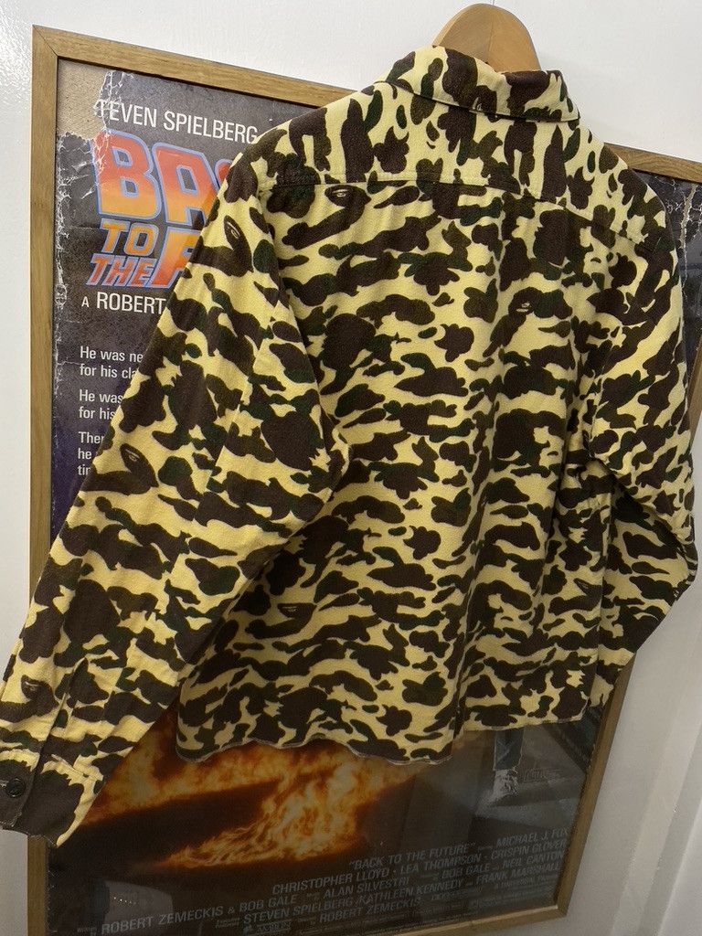 Bape 90s Vintage Bape Chamois Cloth Fleece 1/2 Zip Overshirt Size US S / EU 44-46 / 1 - 4 Thumbnail