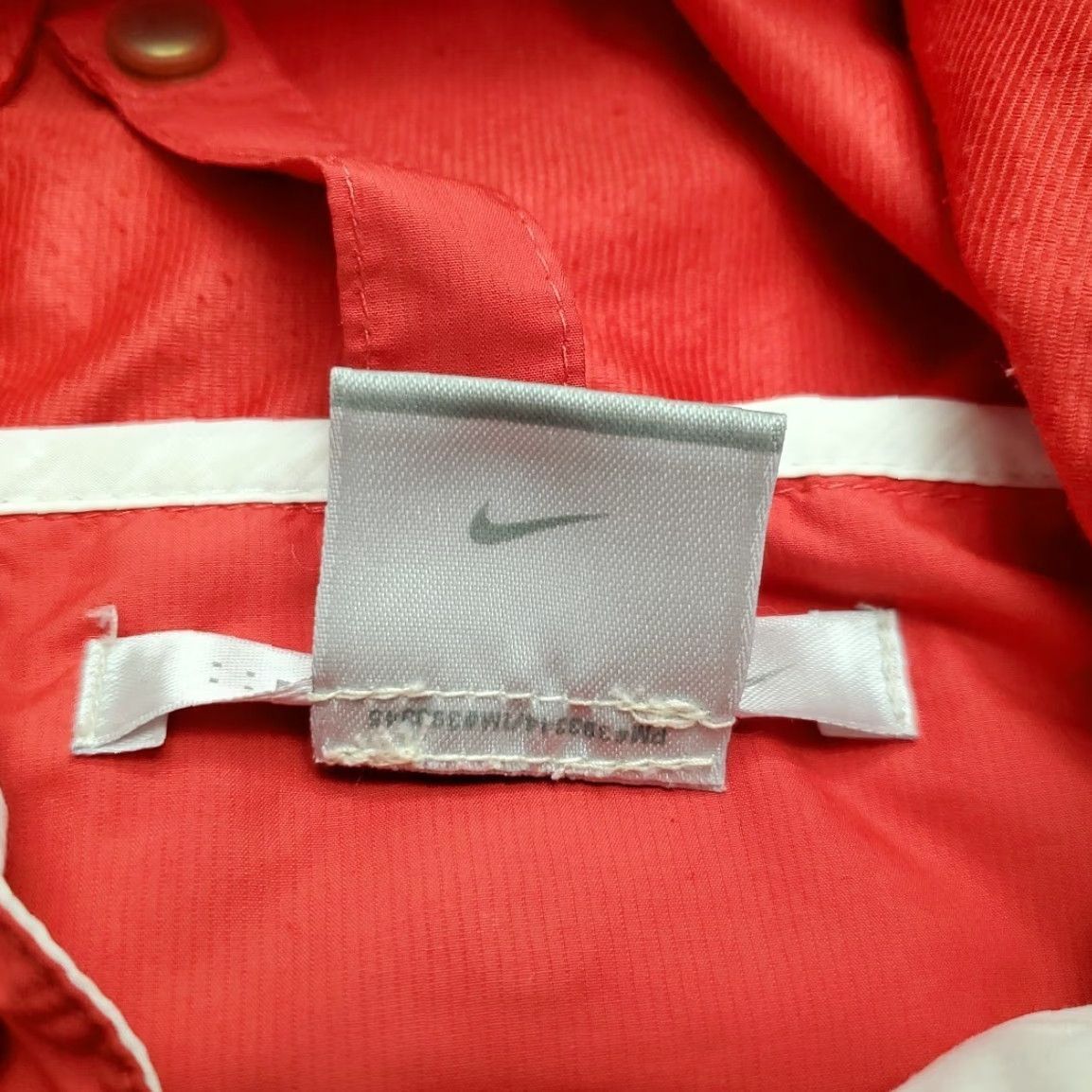 Nike VTG Nike Golf Jacket Womens L Red White Hooded Windbreaker Size L / US 10 / IT 46 - 5 Thumbnail